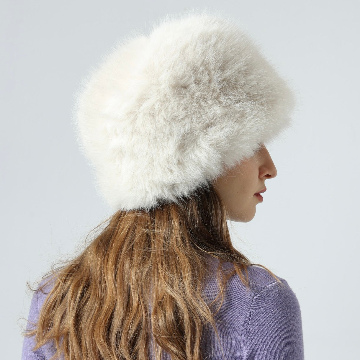 Faux Fur Thick Headband Fluffy Winter Warm Hat