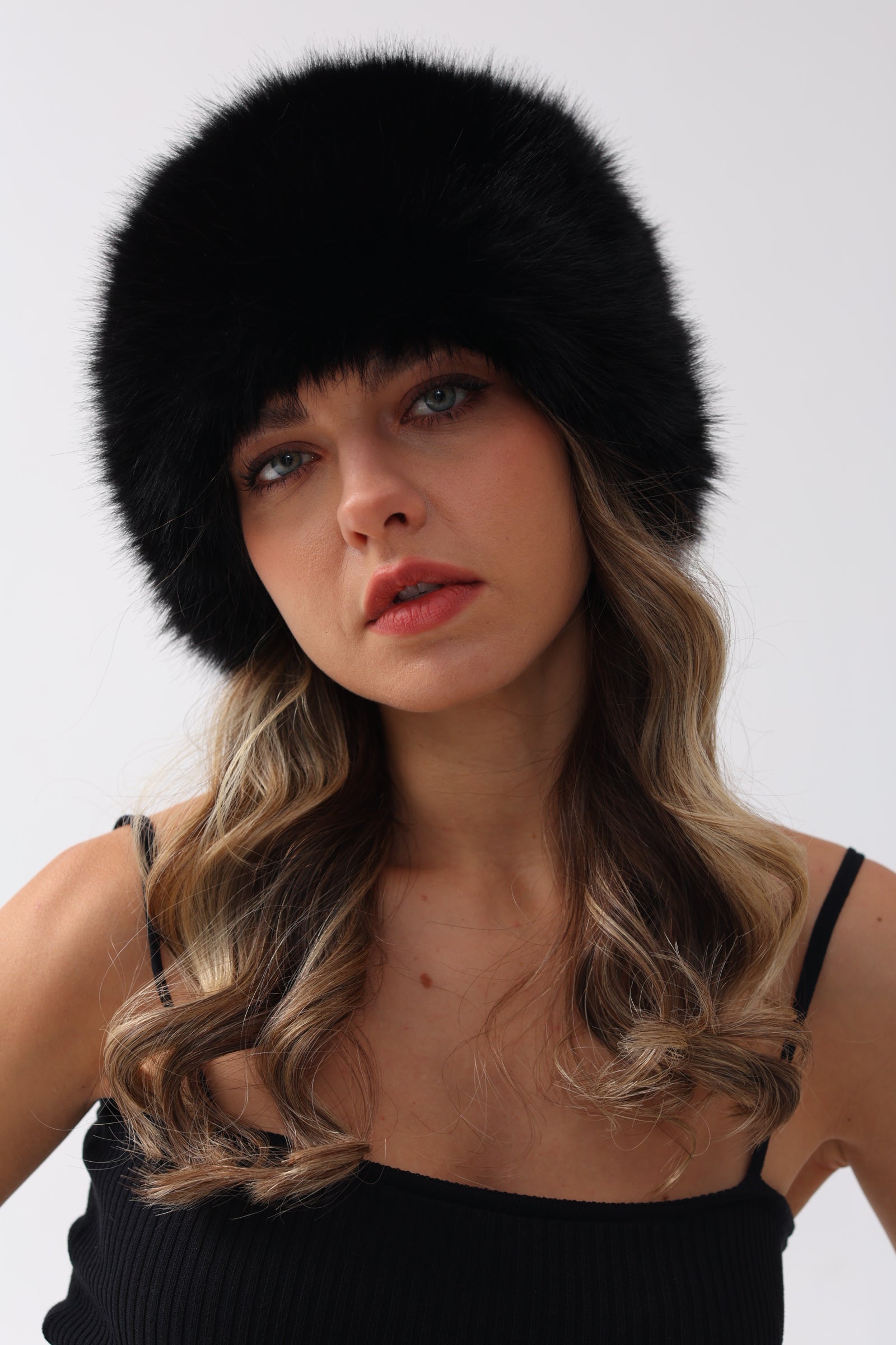 Faux Fur Thick Headband Fluffy Winter Warm Hat