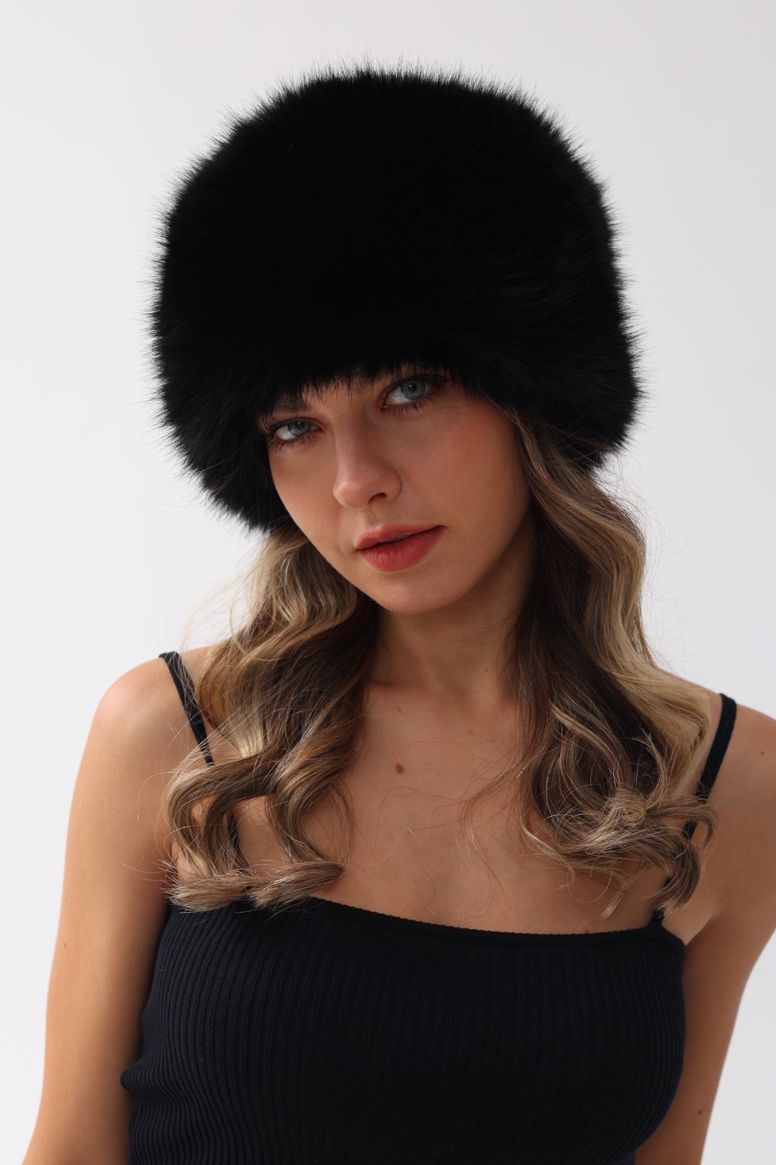 Faux Fur Thick Headband Fluffy Winter Warm Hat