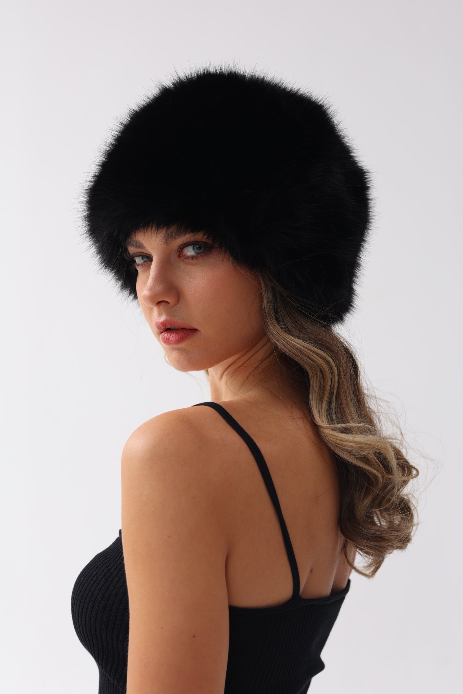 Faux Fur Thick Headband Fluffy Winter Warm Hat