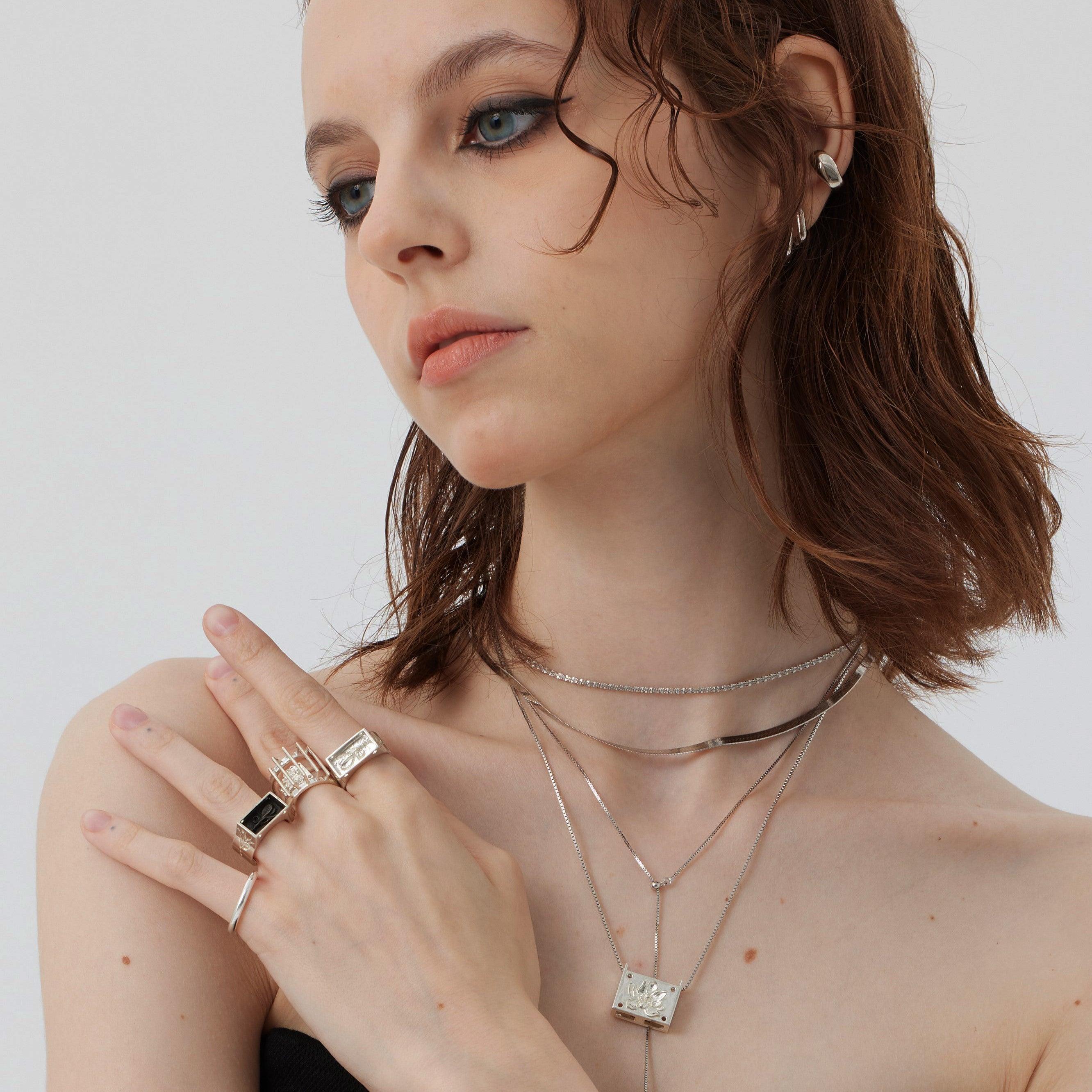 A Flower Lie In The Coffin Sterling Silver Ring - Uniqvibe