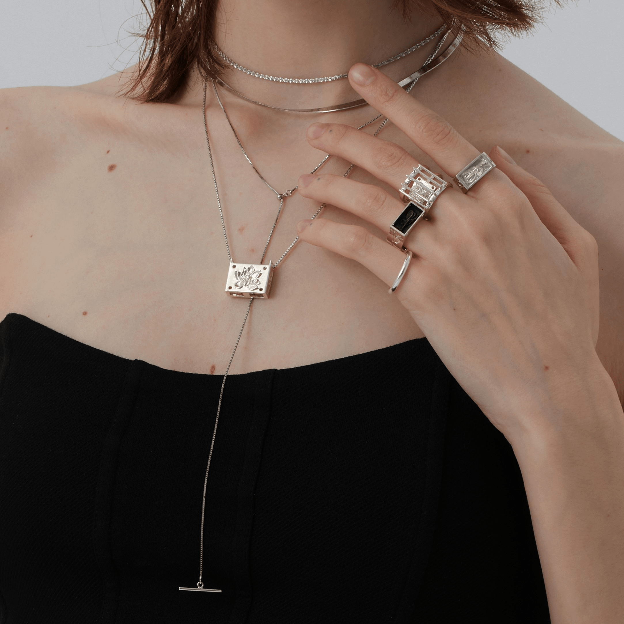 Adjustable Snake Bone Sterling Silver Necklace - Uniqvibe