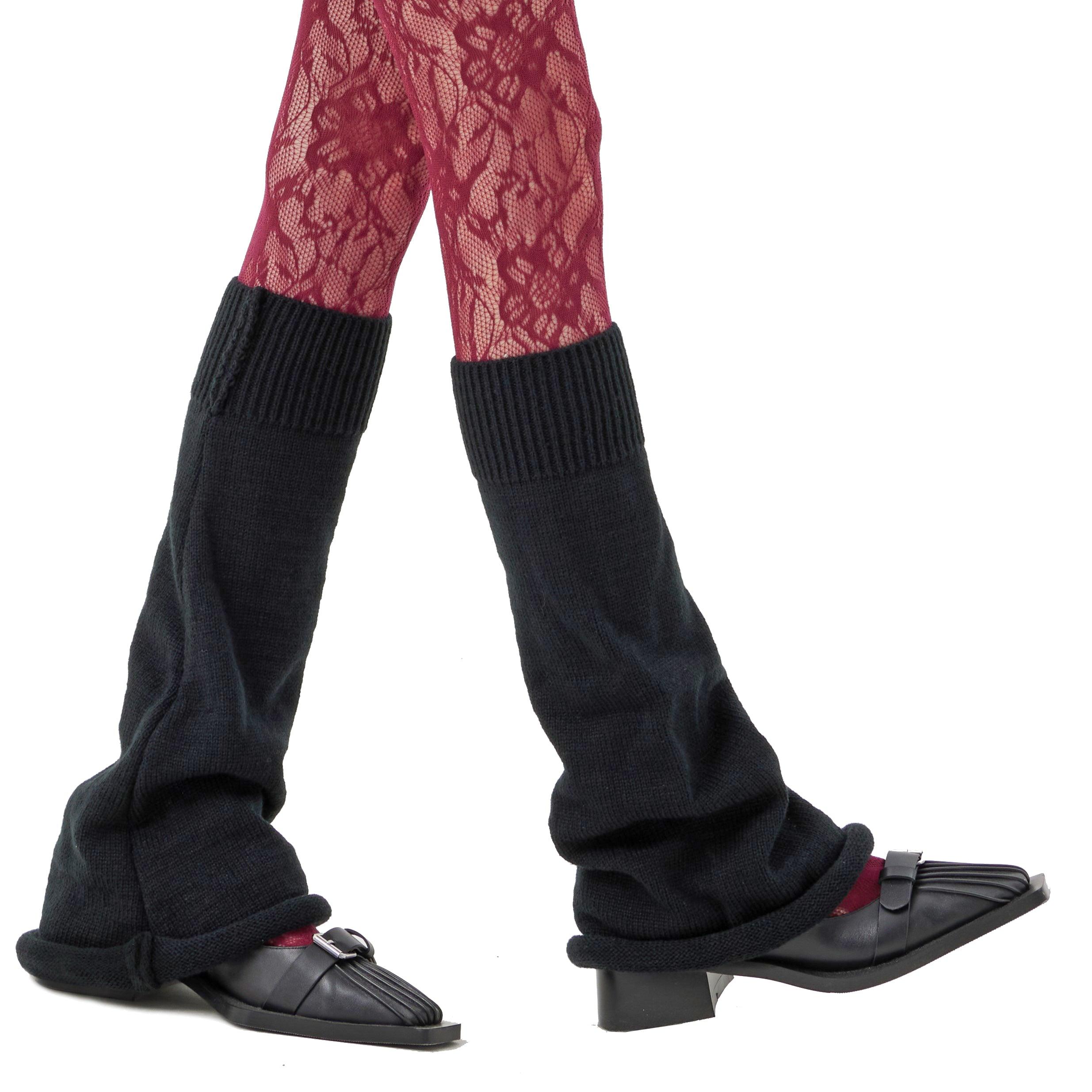 Bell-bottoms Flares Knitted Leg Warmers - Uniqvibe