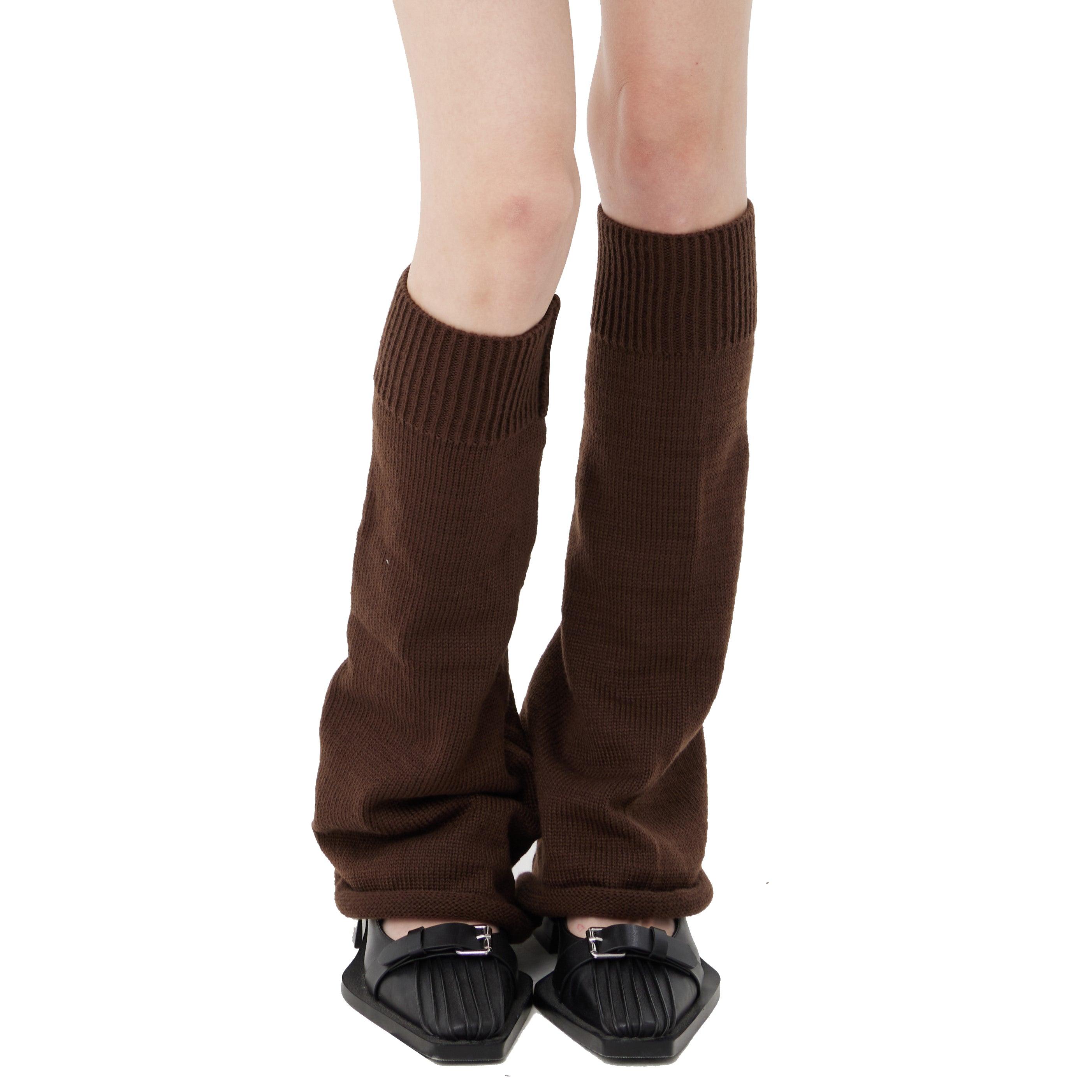 Bell-bottoms Flares Knitted Leg Warmers - Uniqvibe