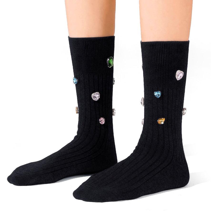 Colorful Diamond Cotton Short Socks - Uniqvibe