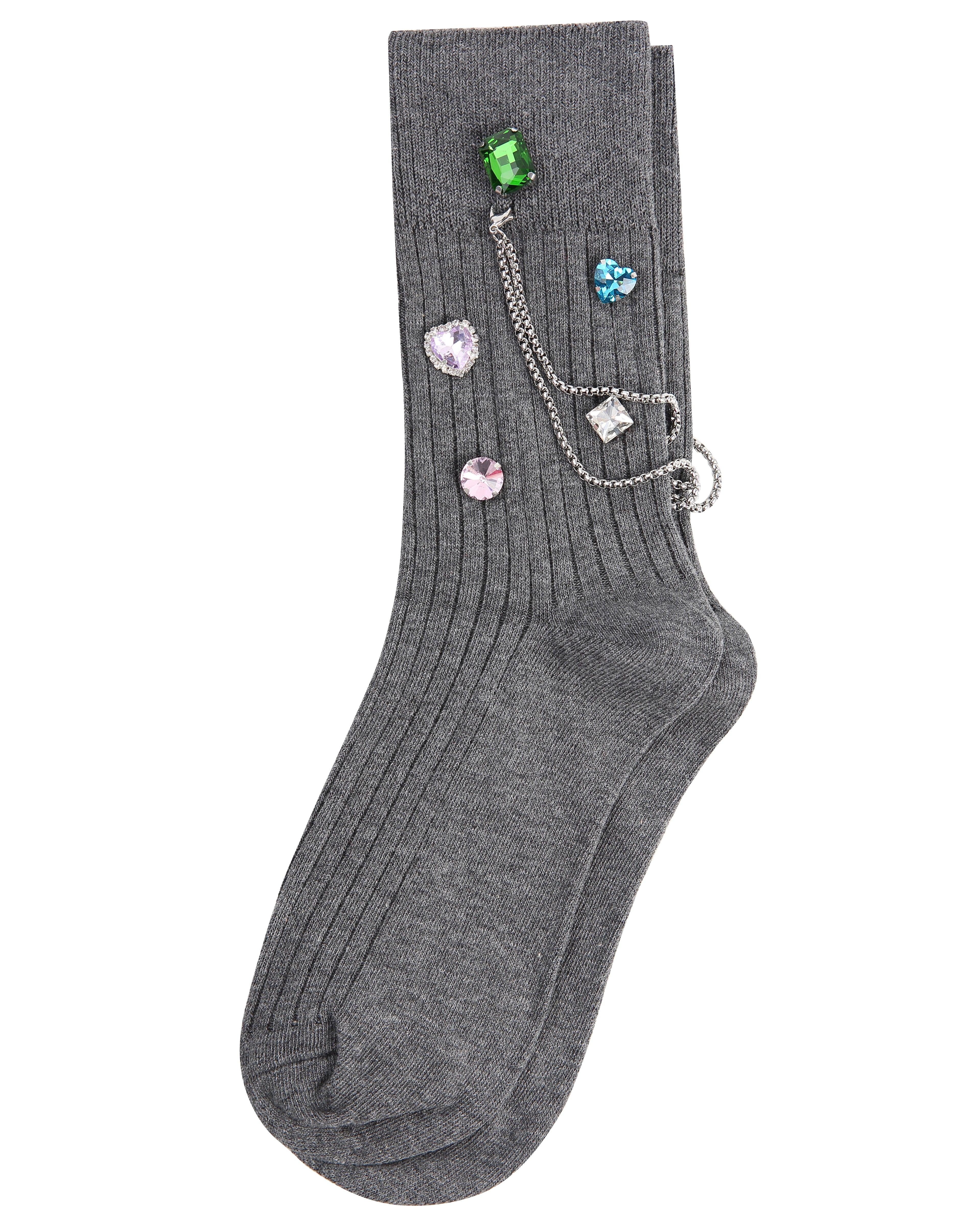 Colorful Diamond Cotton Short Socks - Uniqvibe