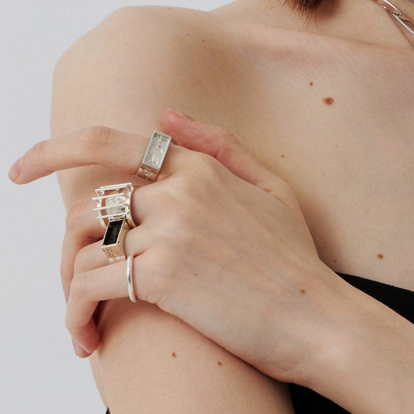 Daily 2.5mm Thick Pure 990 Sterling Silver Ring - Uniqvibe