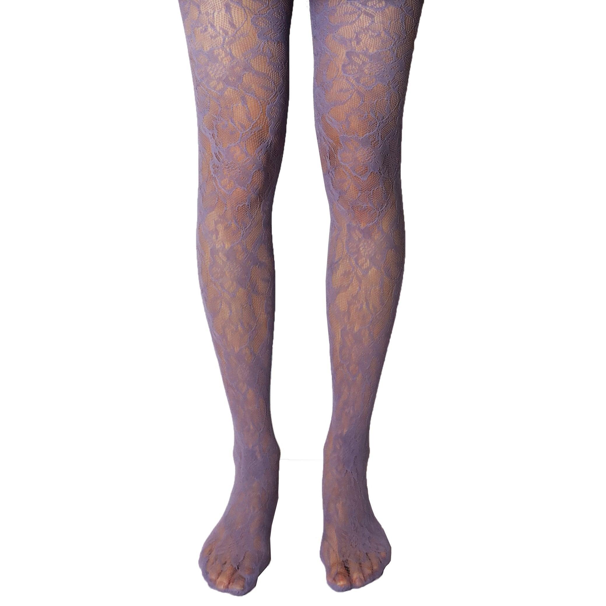 Delicate Floral Patterns Tights - Uniqvibe