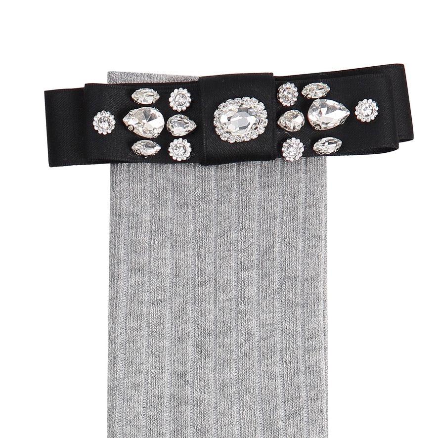 Diamond Bowknot Cotton Short Socks - Uniqvibe