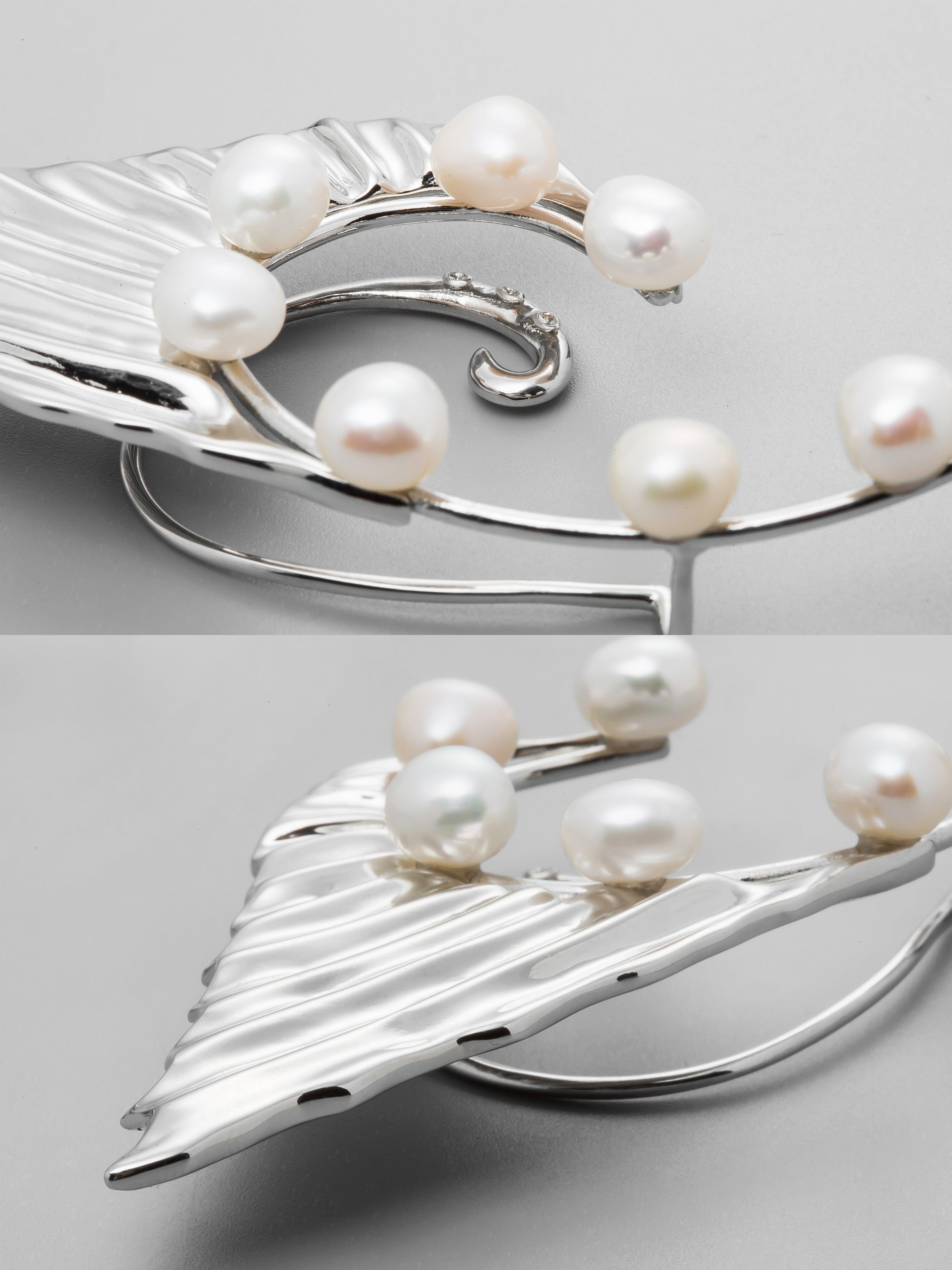 Fish Fin Baroque Pearl Earring - Uniqvibe
