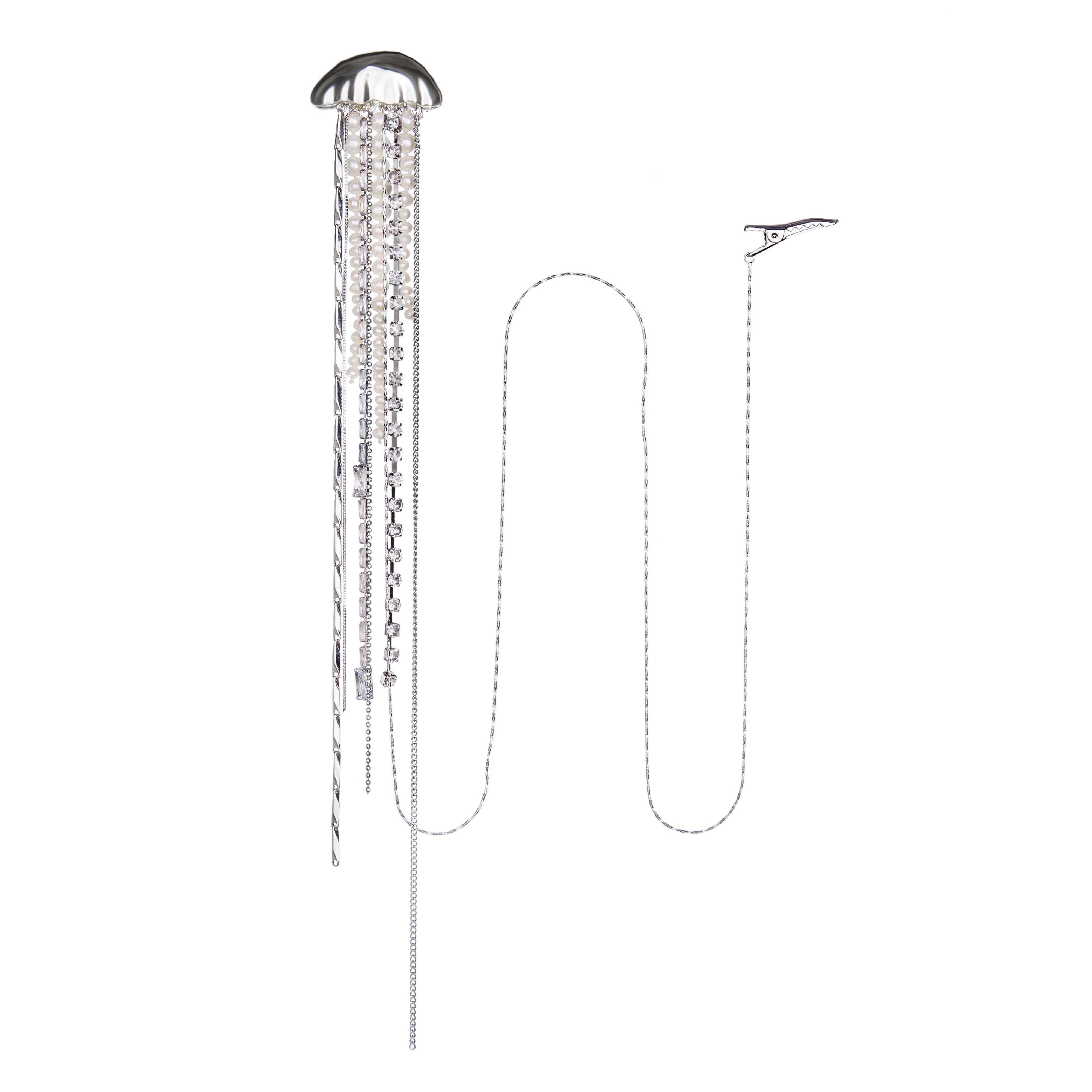 Jellyfish Tassels Baroque Pearl Brooch - Uniqvibe