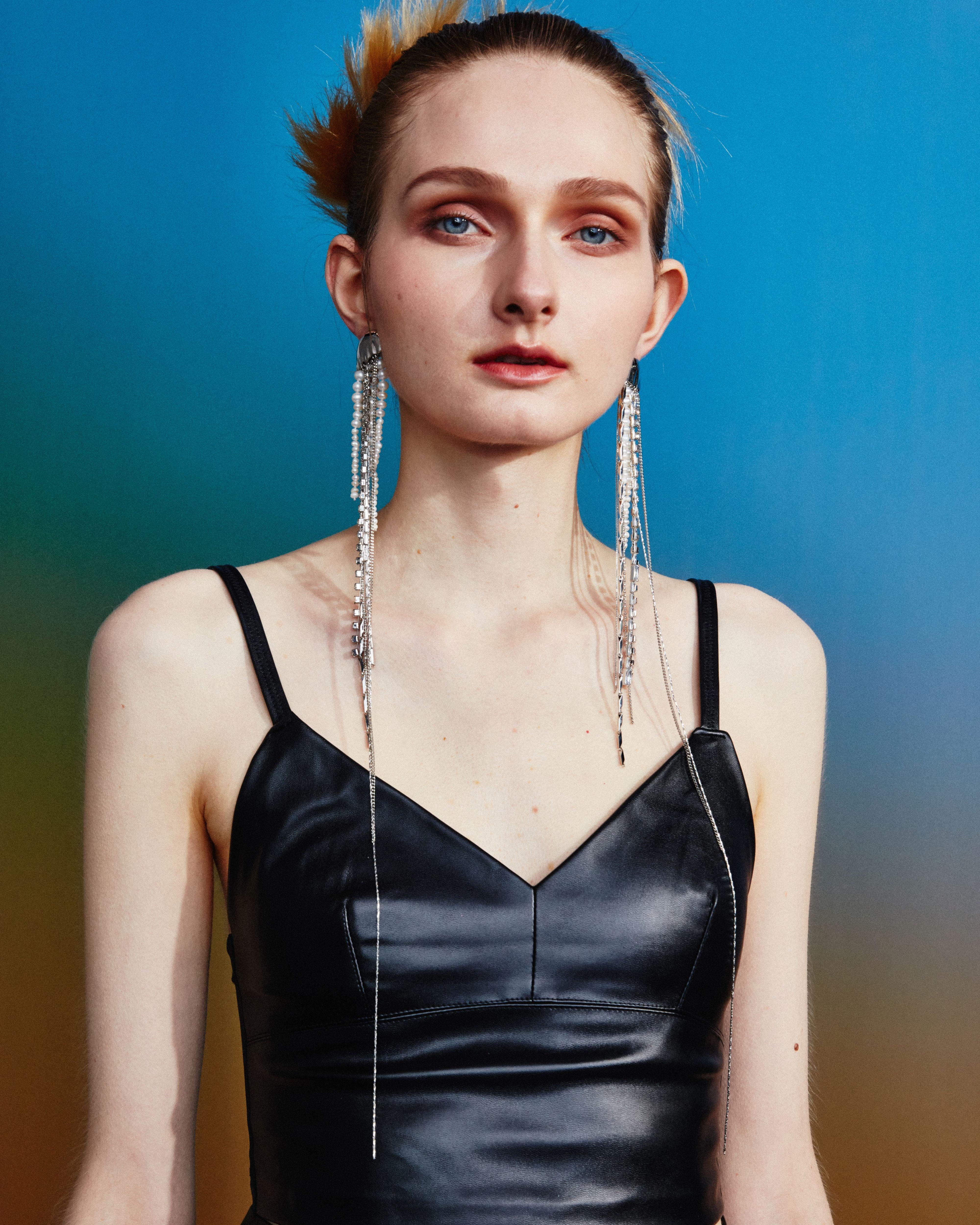 Jellyfish Tassels Baroque Pearl Ear Cuff 1 Piece - Uniqvibe