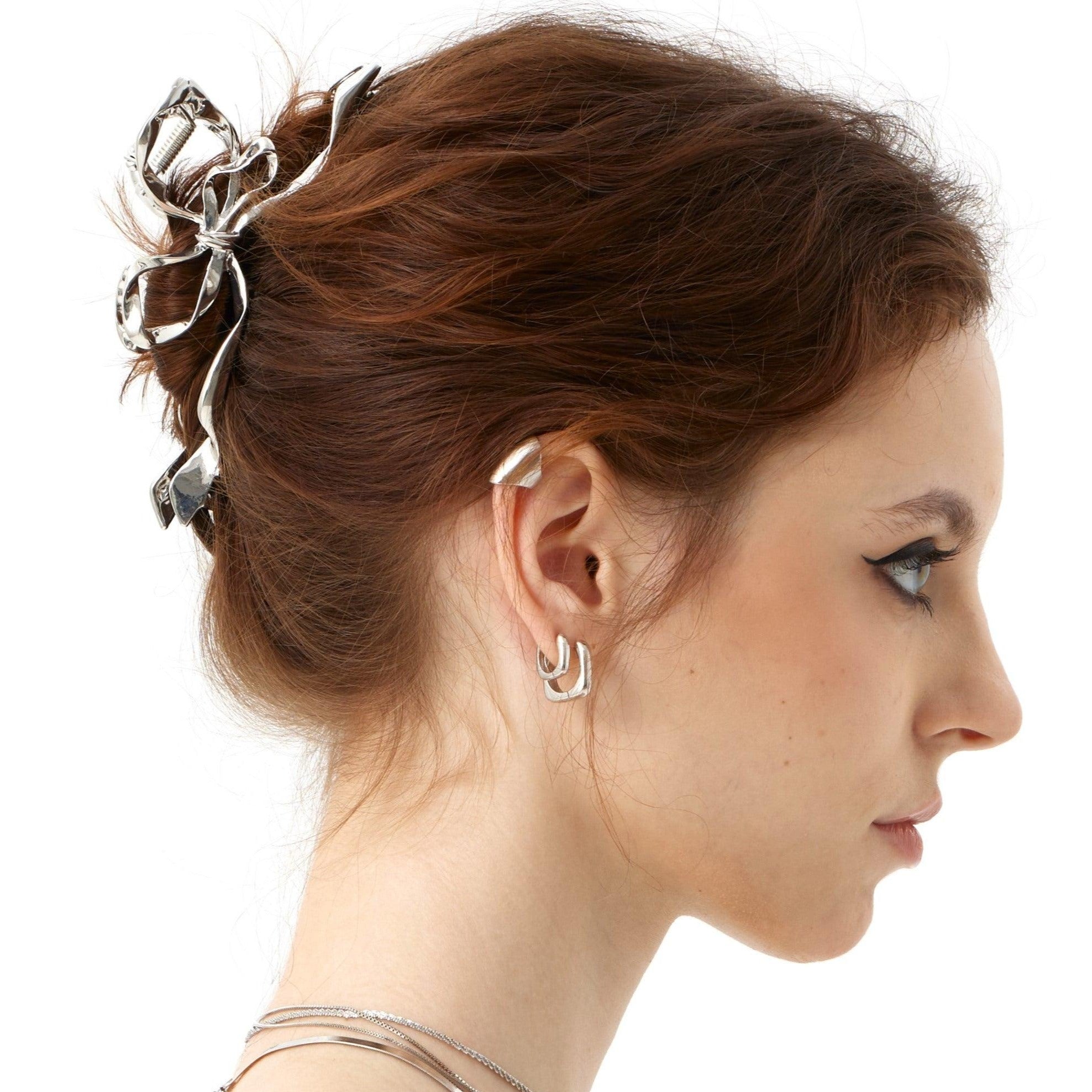 Metal Bowknot Hair Claw Clips - Uniqvibe