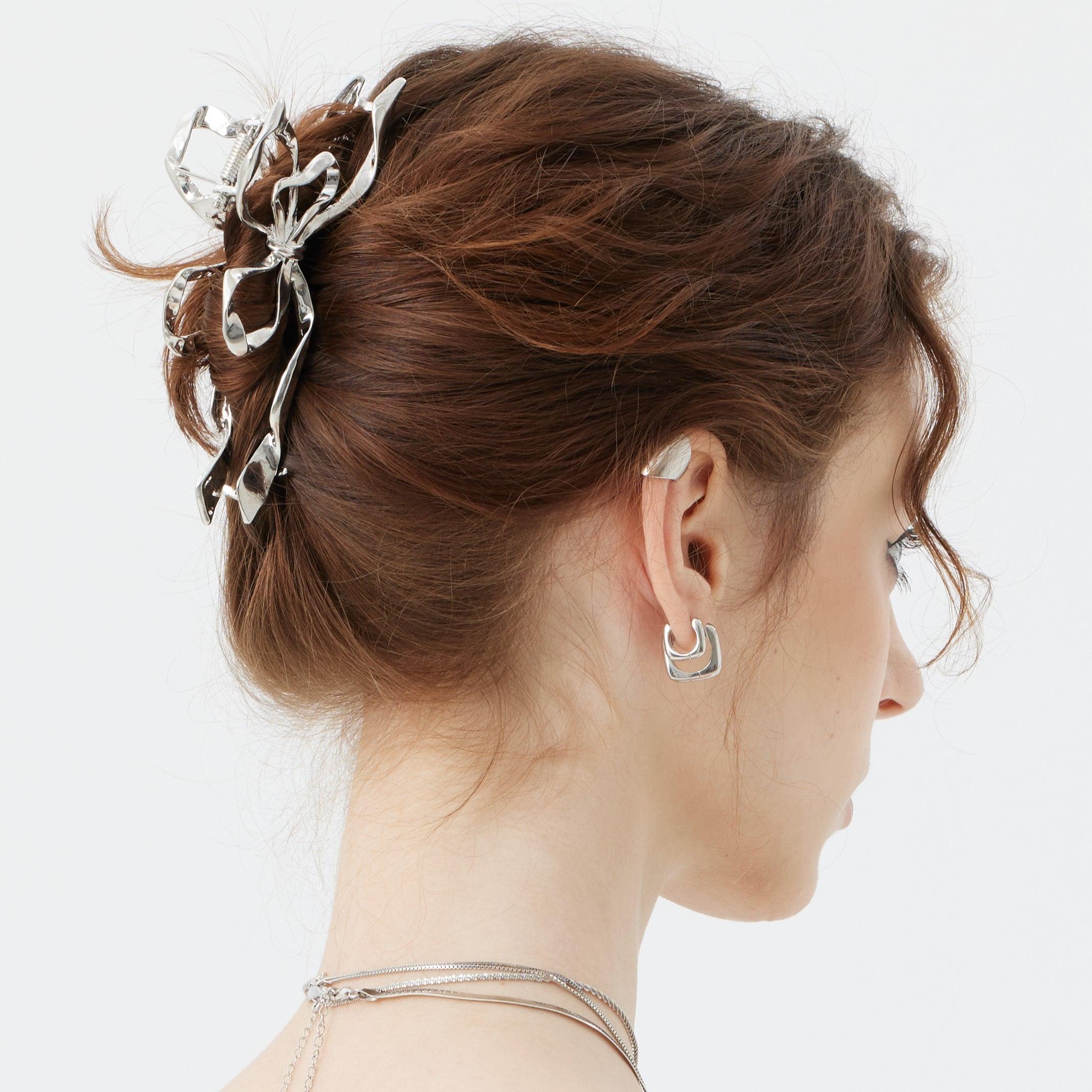 Metal Bowknot Hair Claw Clips - Uniqvibe