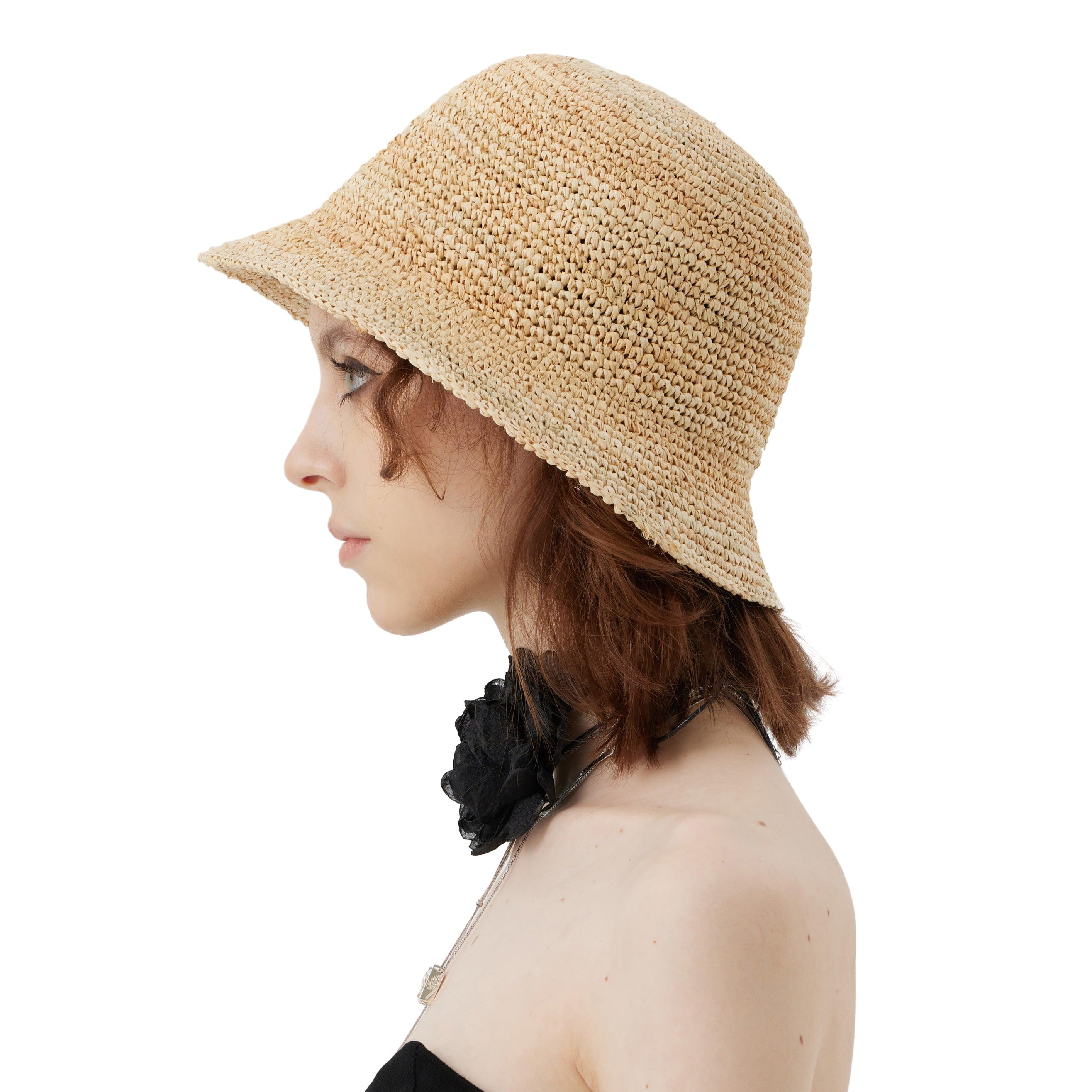 Original Straw Bucket Beach Hat - Uniqvibe