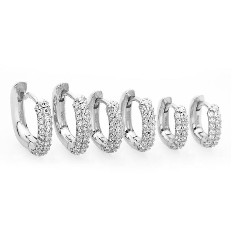 Oval Daily Anti-allergy Sterling Silver Earrings - Uniqvibe