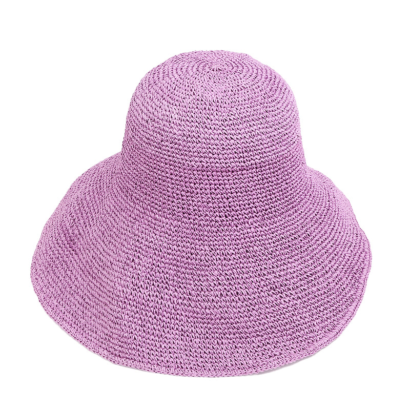 Pink Straw Beach Bucket Hat - Uniqvibe