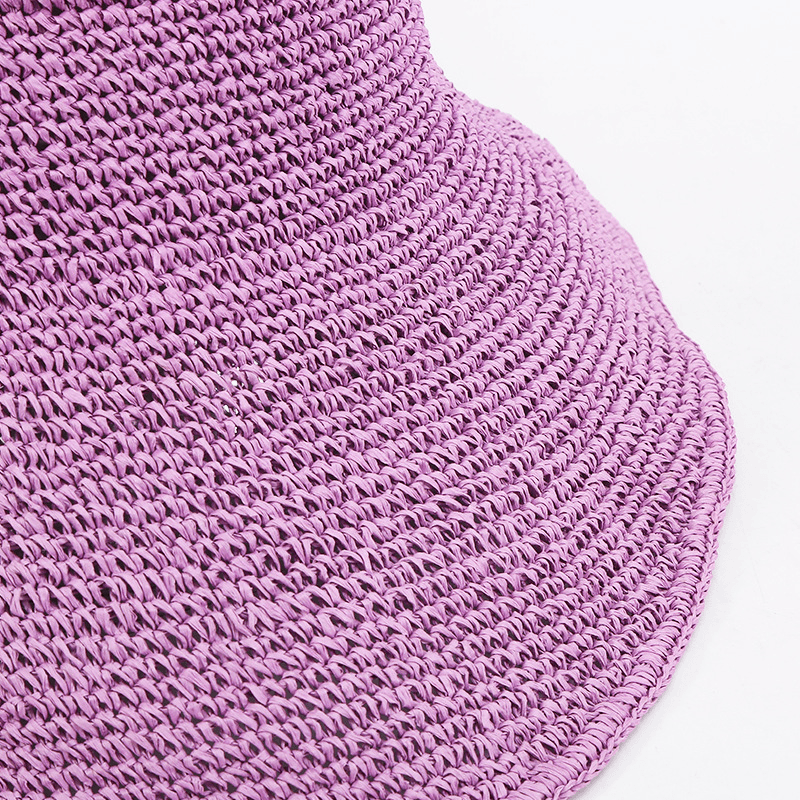 Pink Straw Beach Bucket Hat - Uniqvibe