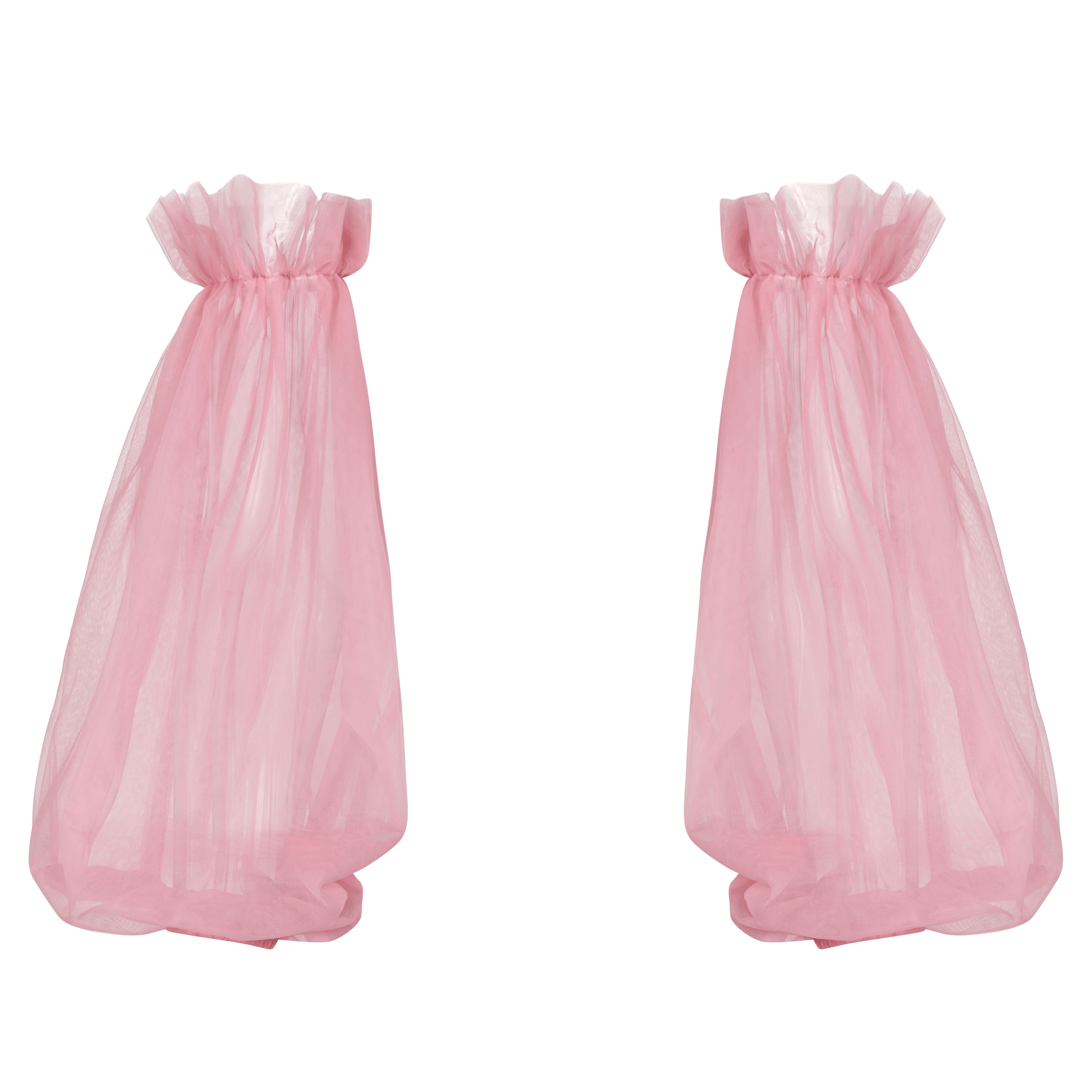 Pink Tulle Puff Sleeves - Uniqvibe