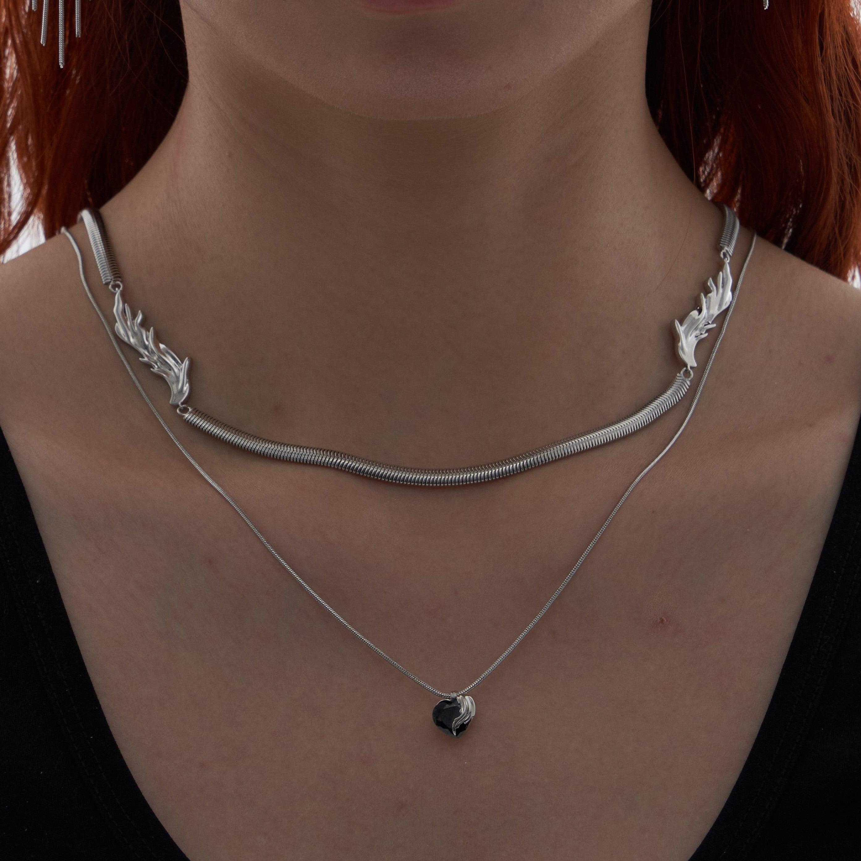 Radiant Wing Pendant Double Clavicle Necklace - Uniqvibe