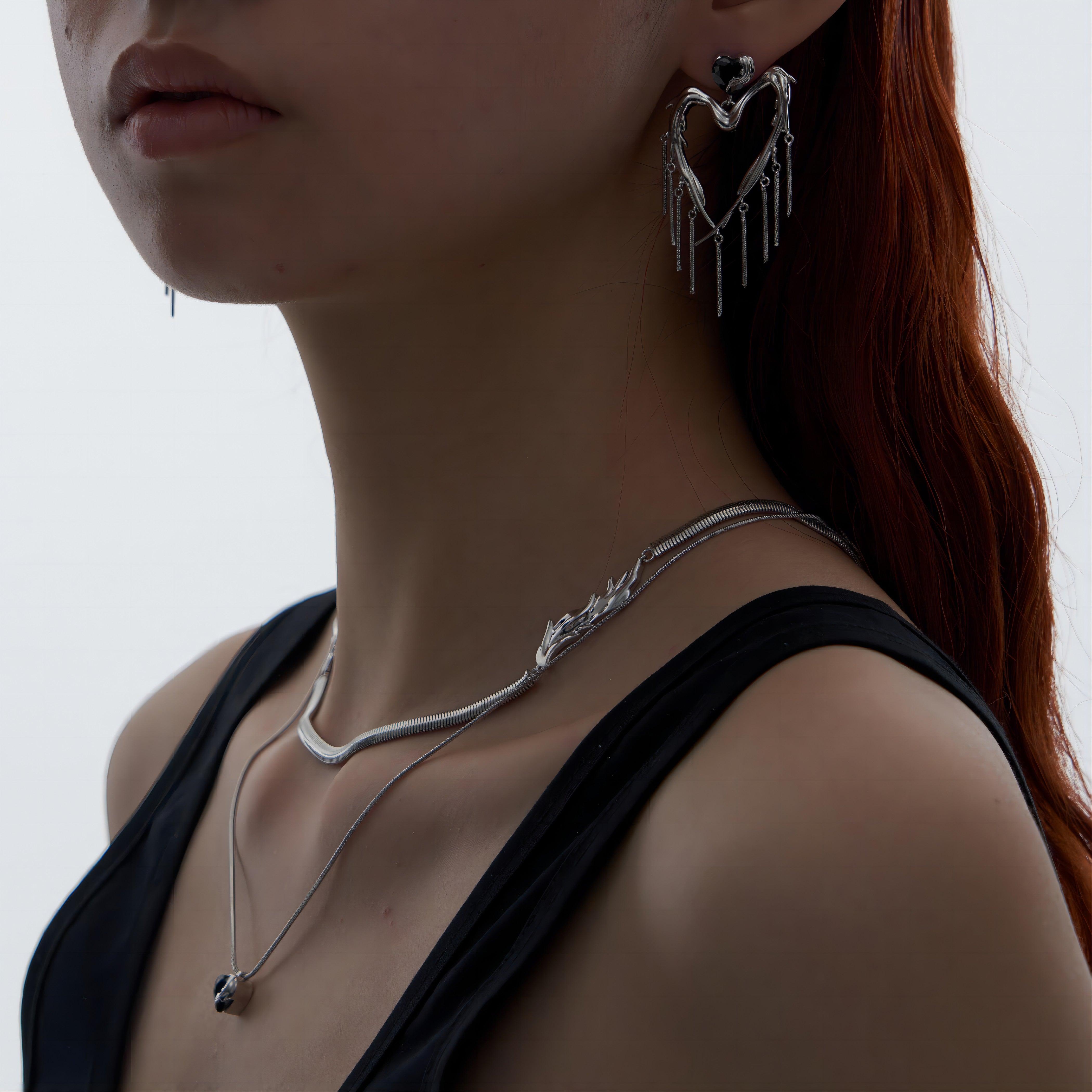 Radiant Wing Pendant Double Clavicle Necklace - Uniqvibe