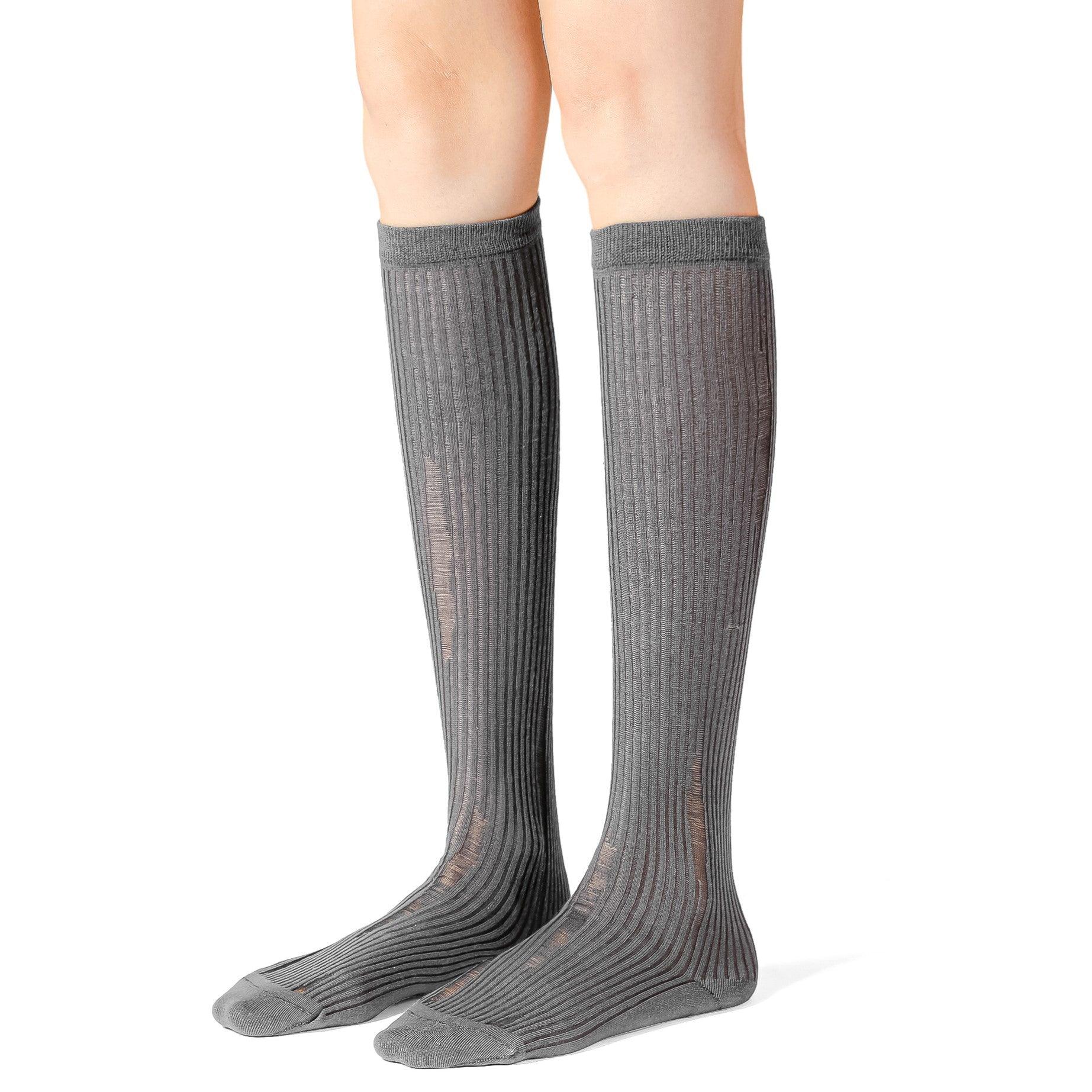 Ripped Stretch Long Socks - Uniqvibe