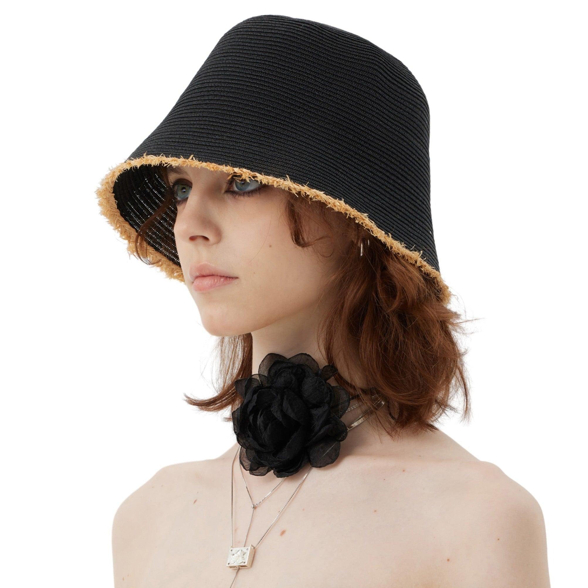 Rough Edge Straw Bucket Beach Hat - Uniqvibe
