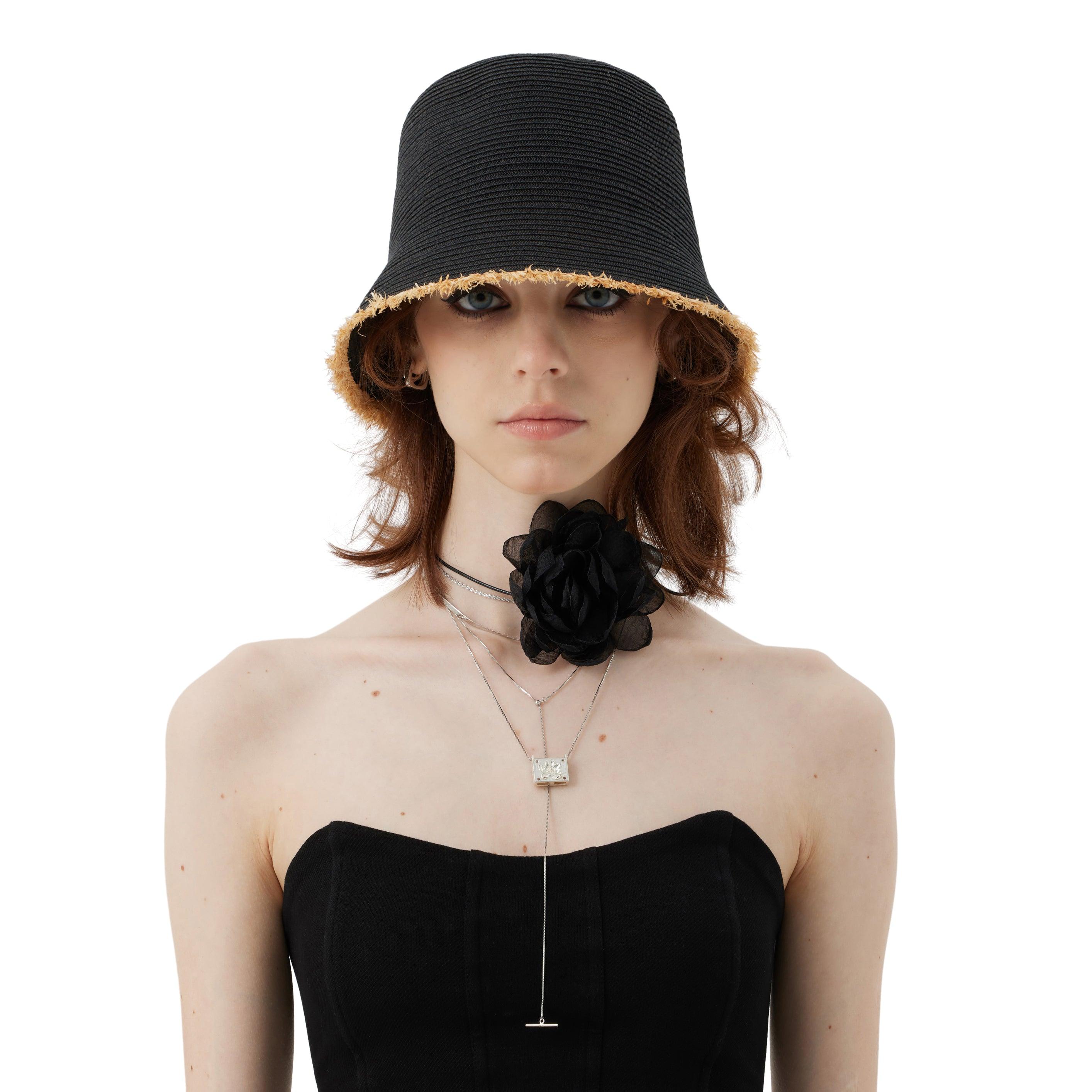 Rough Edge Straw Bucket Beach Hat - Uniqvibe