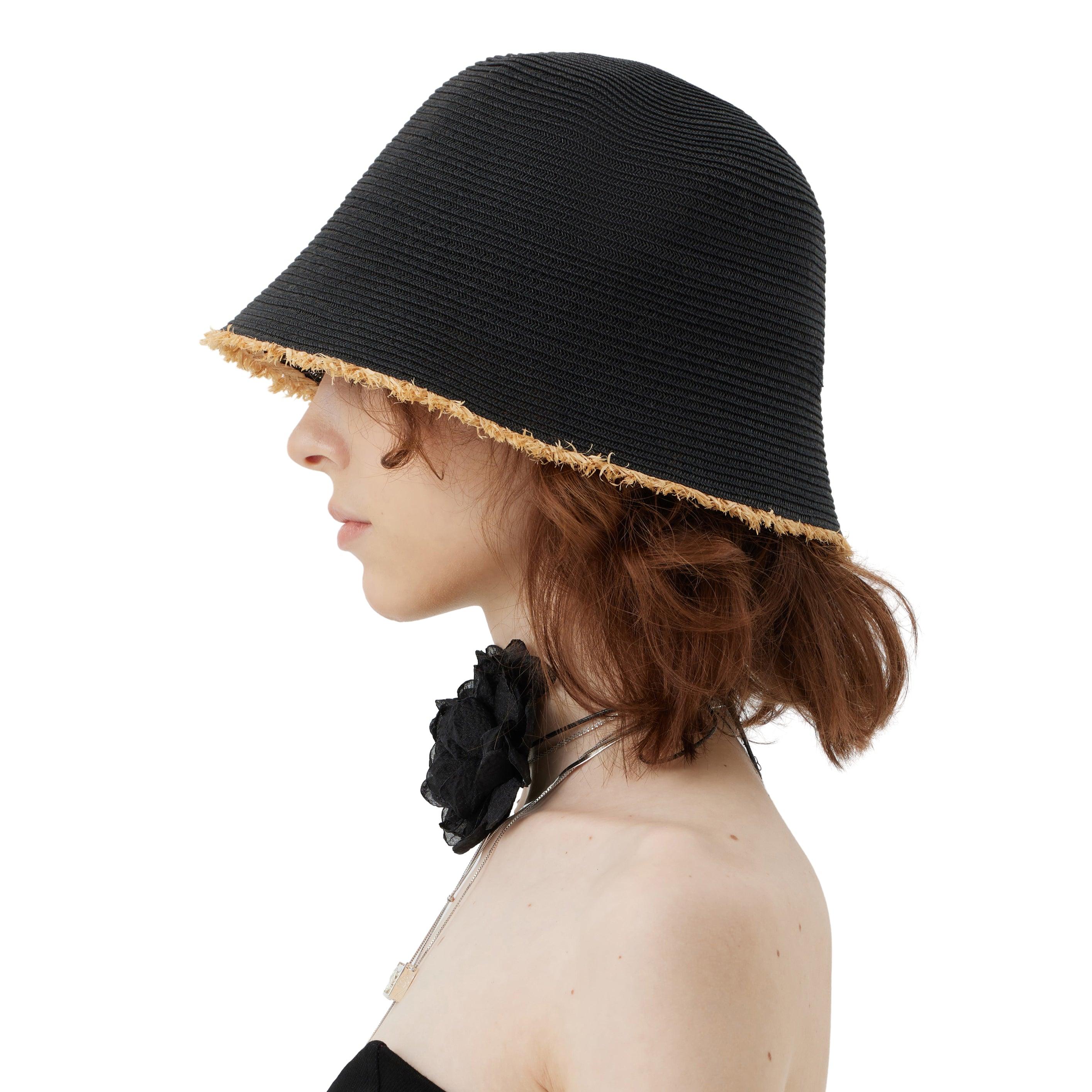 Rough Edge Straw Bucket Beach Hat - Uniqvibe