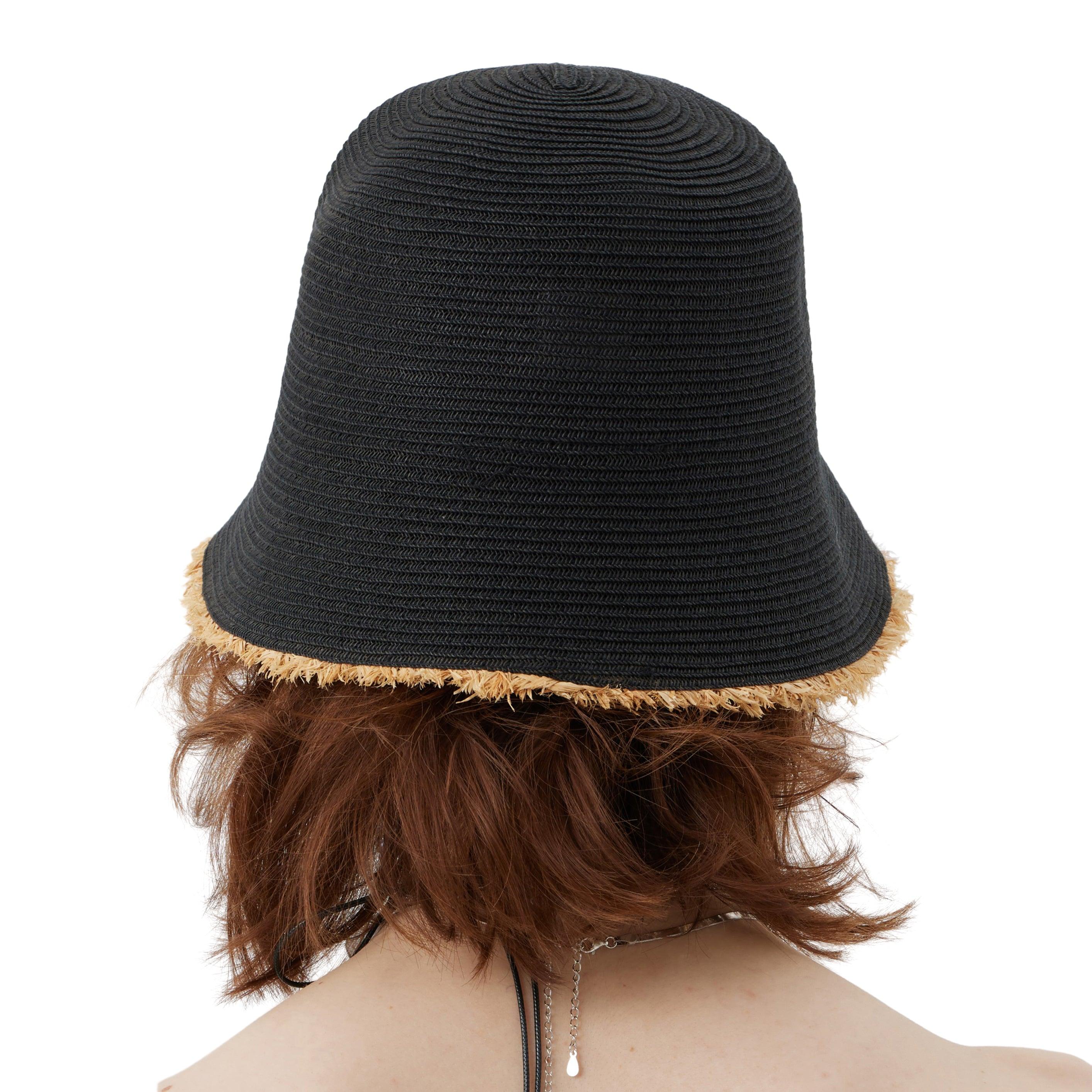 Rough Edge Straw Bucket Beach Hat - Uniqvibe