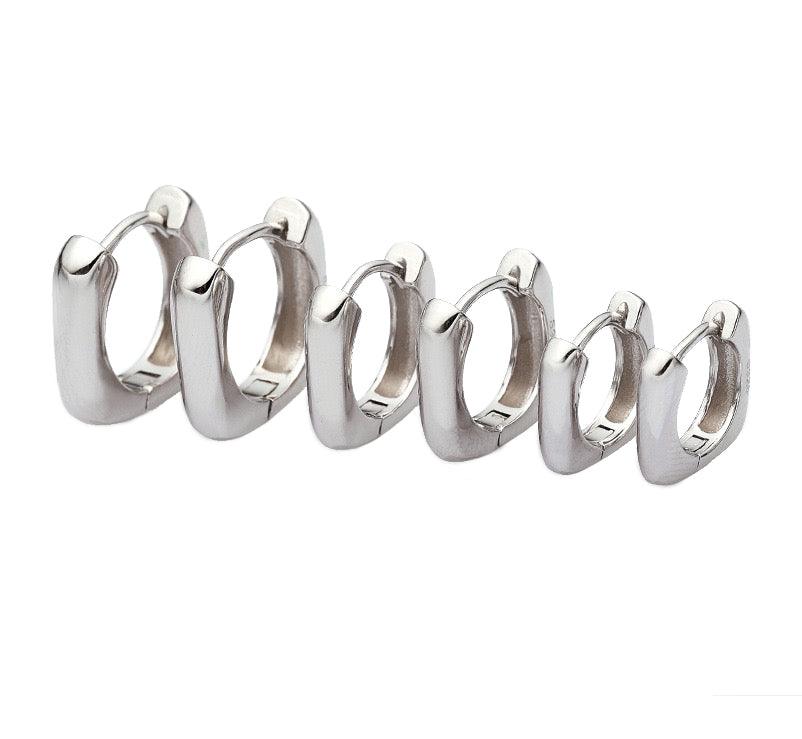 Squarel Daily Anti-allergy Silver Earrings - Uniqvibe