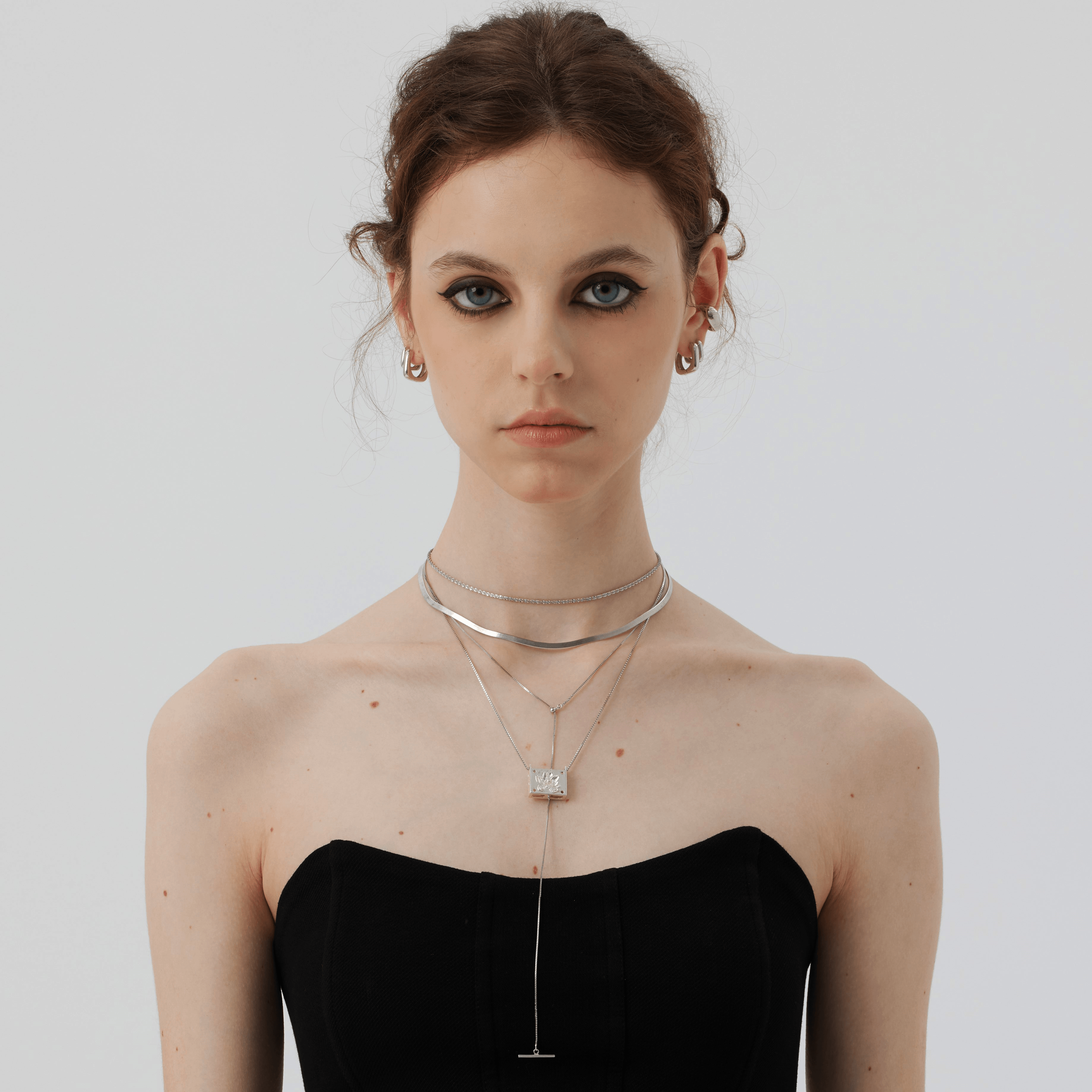 Squarel Daily Anti-allergy Silver Earrings - Uniqvibe