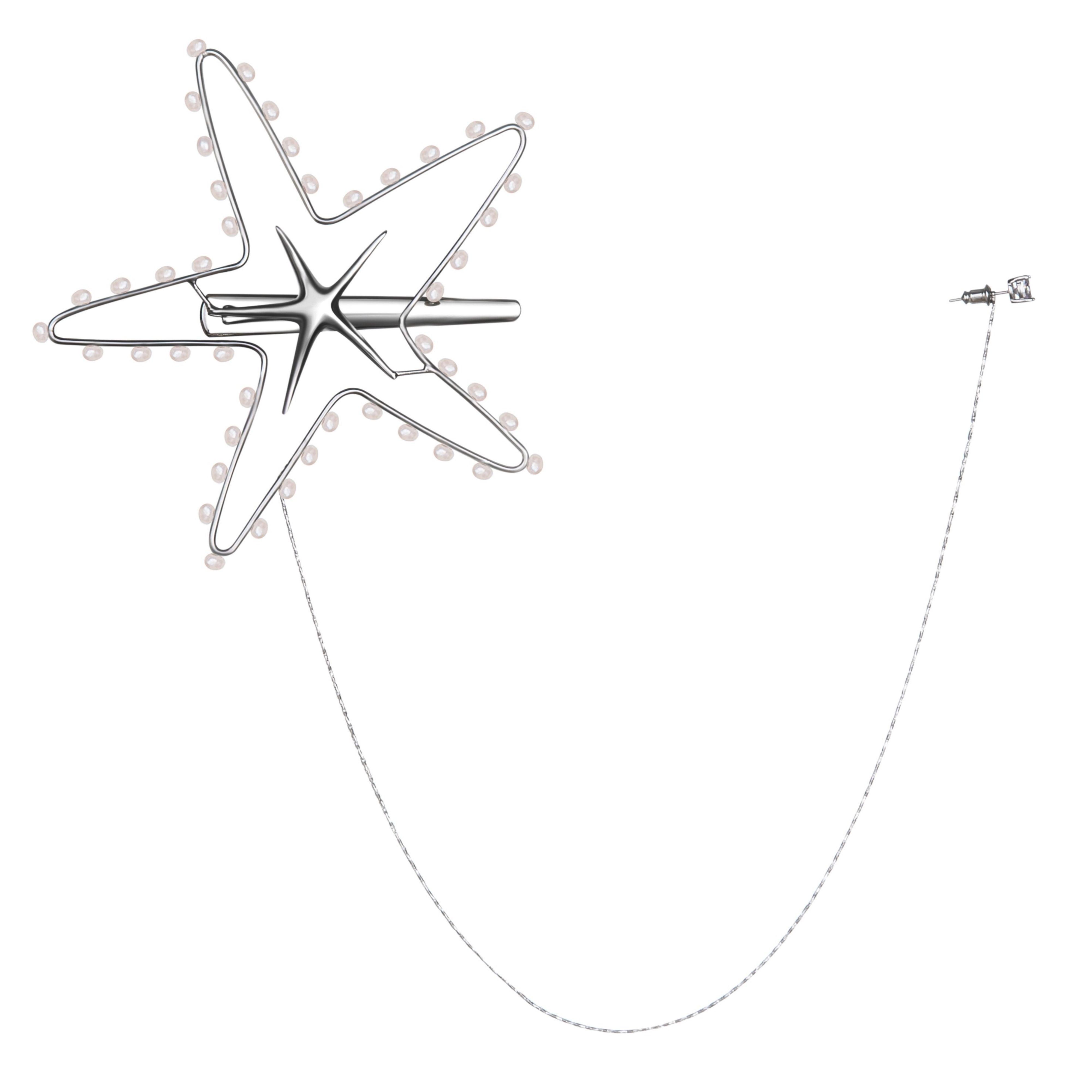 Starfish Baroque Pearl Hair Cuff - Uniqvibe