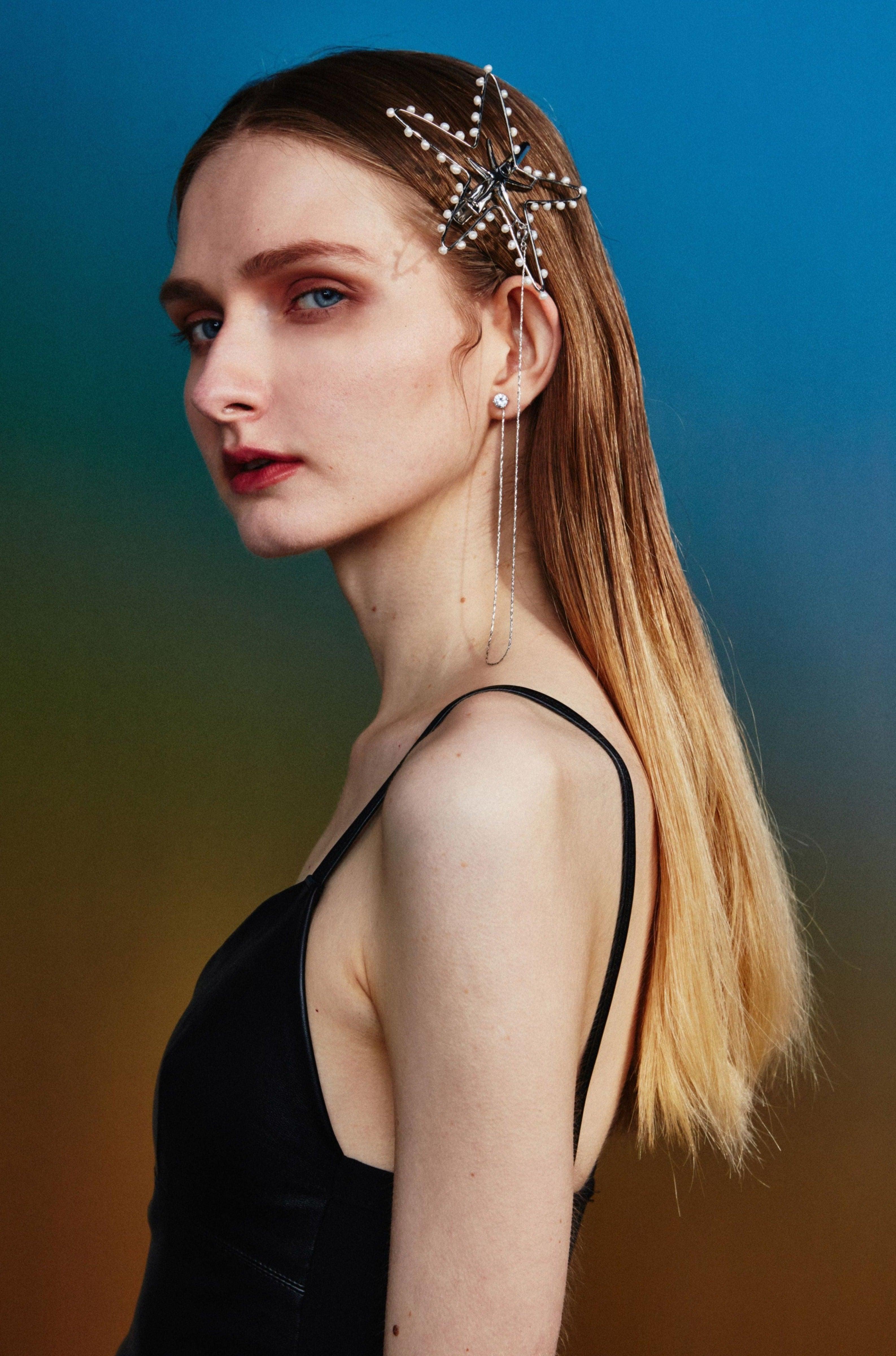 Starfish Baroque Pearl Hair Cuff - Uniqvibe