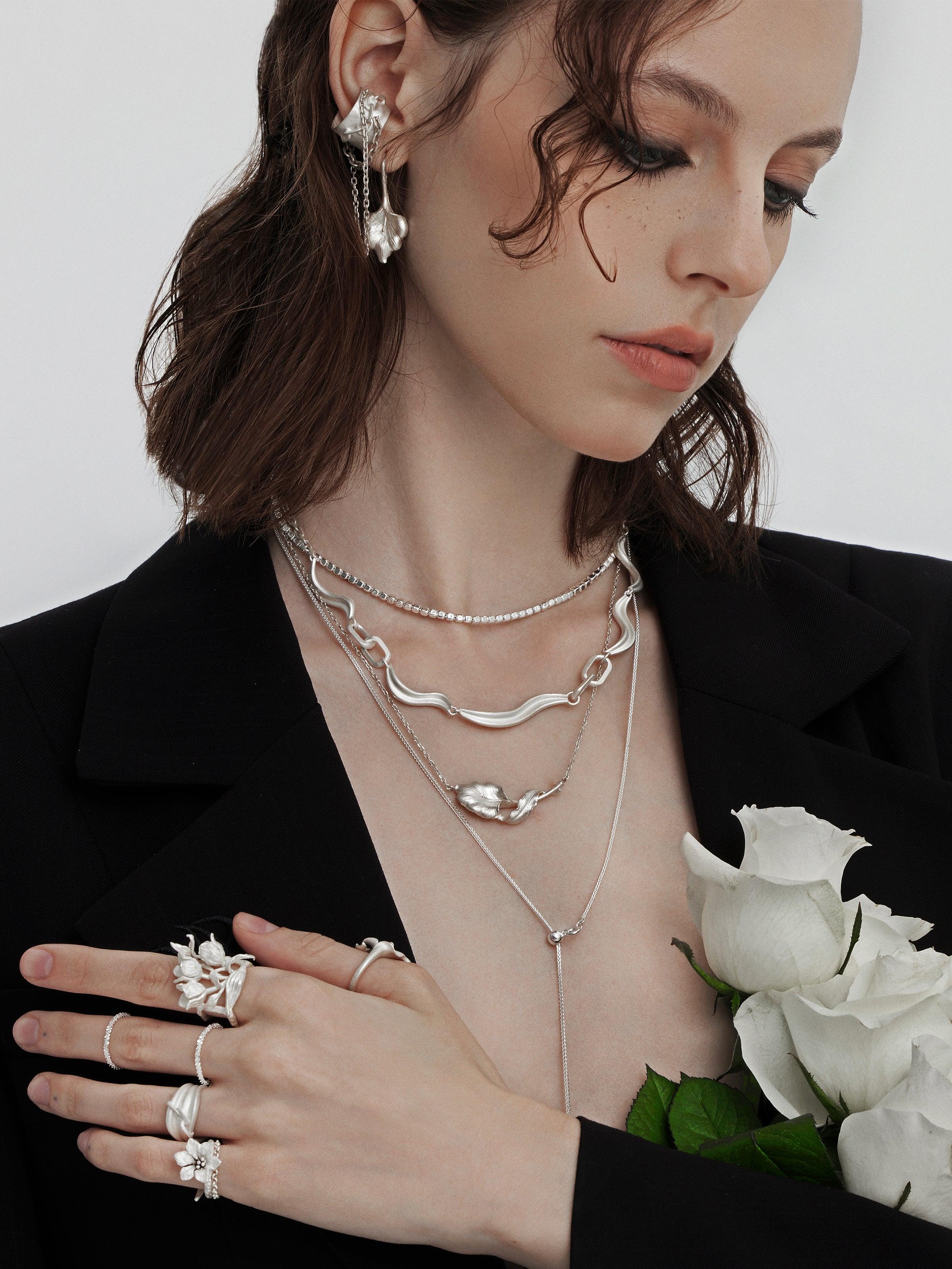 Sterling Silver Square Daily Necklace - Uniqvibe