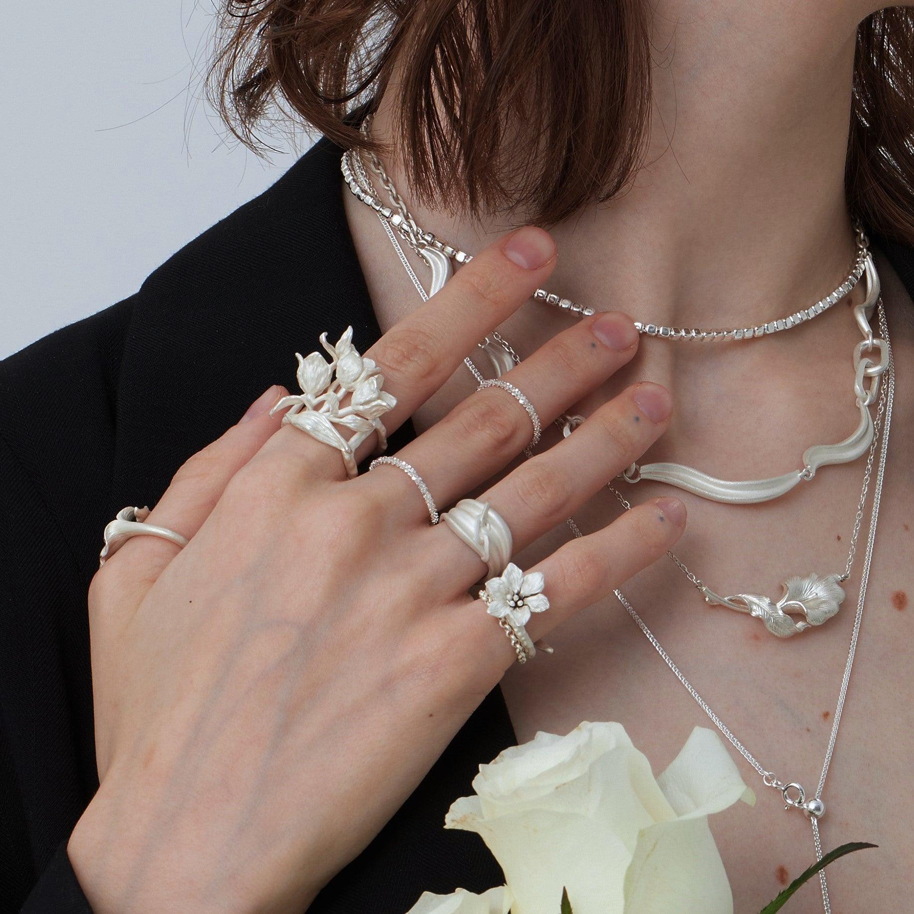 Super Shiny Sterling Silver Soft Ring Chain - Uniqvibe