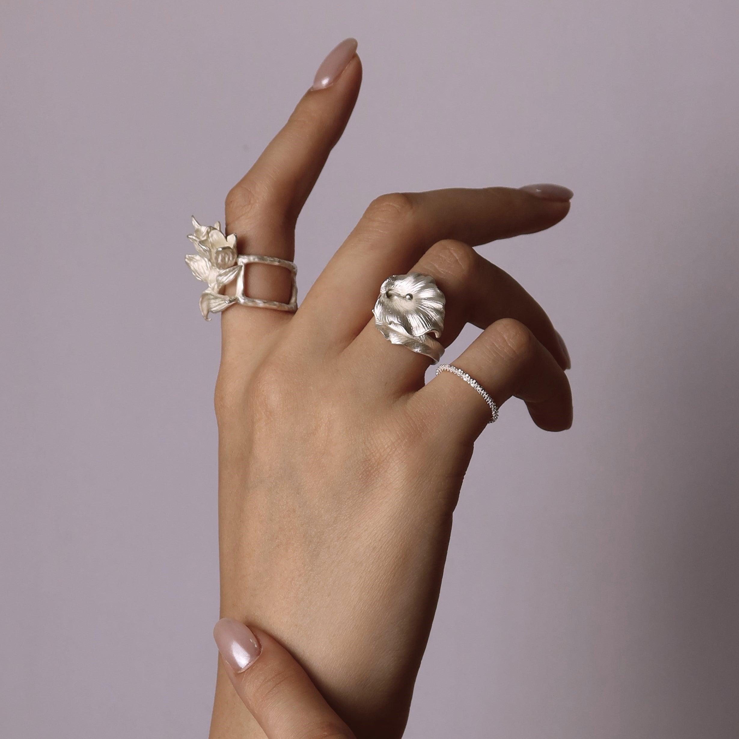 Super Shiny Sterling Silver Soft Ring Chain - Uniqvibe