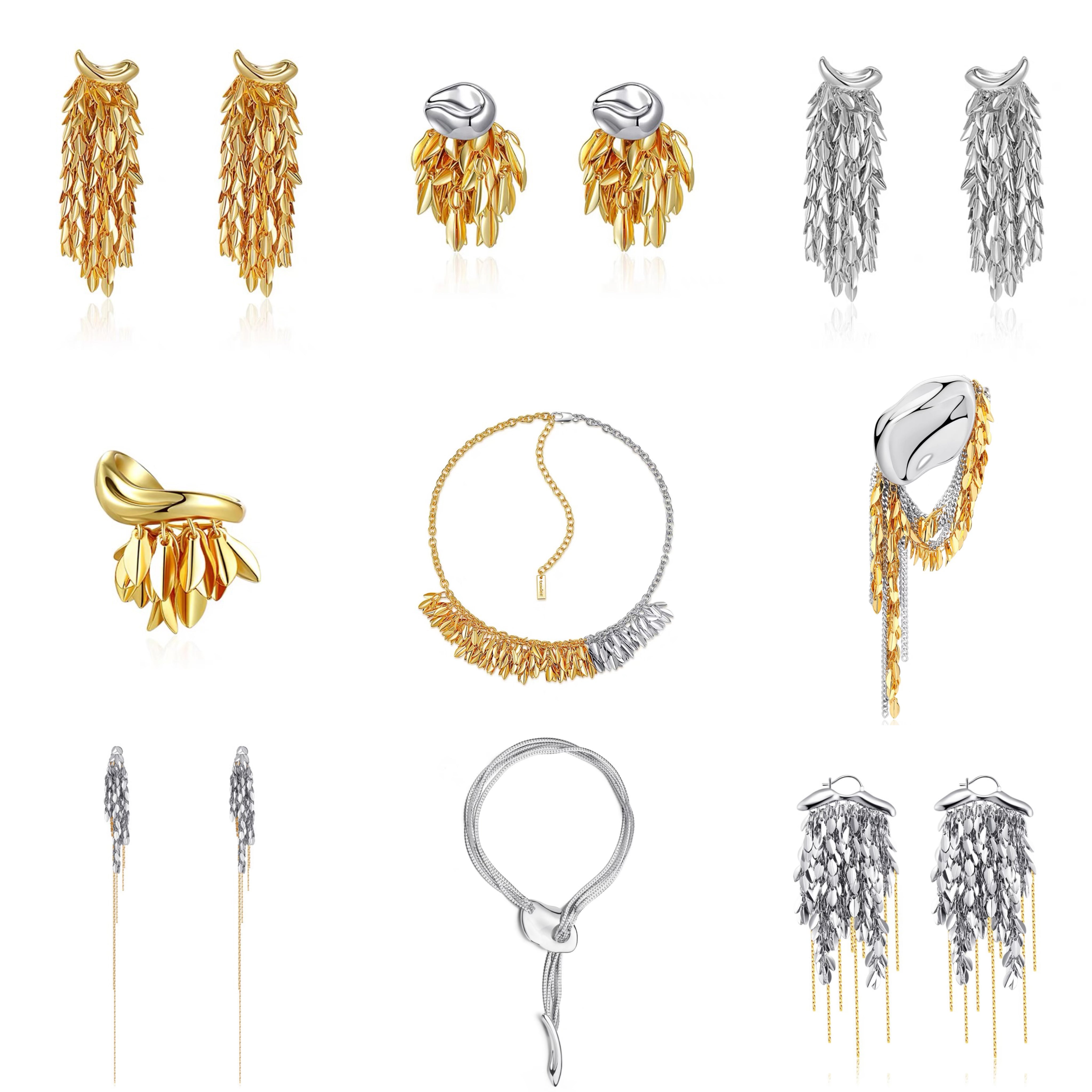 Tassel Leaves Earrings Two Ways to Wear - Uniqvibe