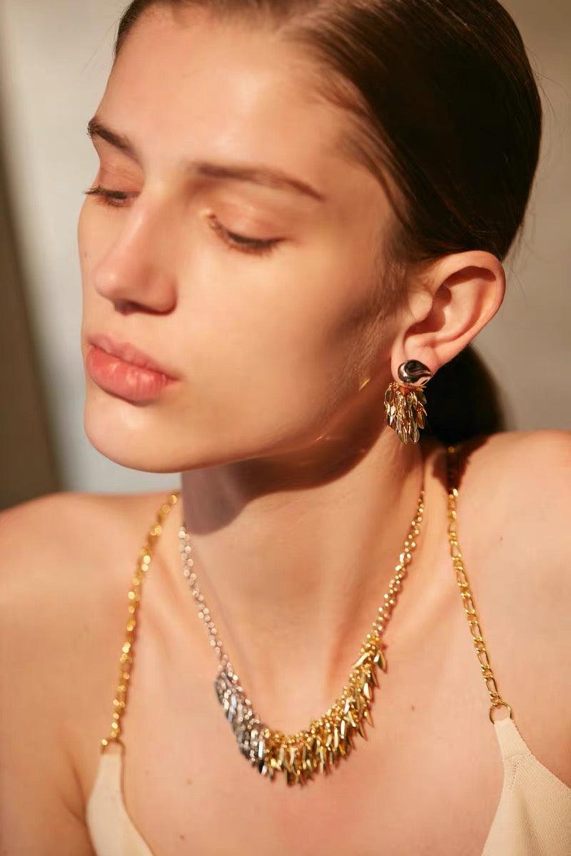 Tassel Leaves Earrings Two Ways to Wear - Uniqvibe