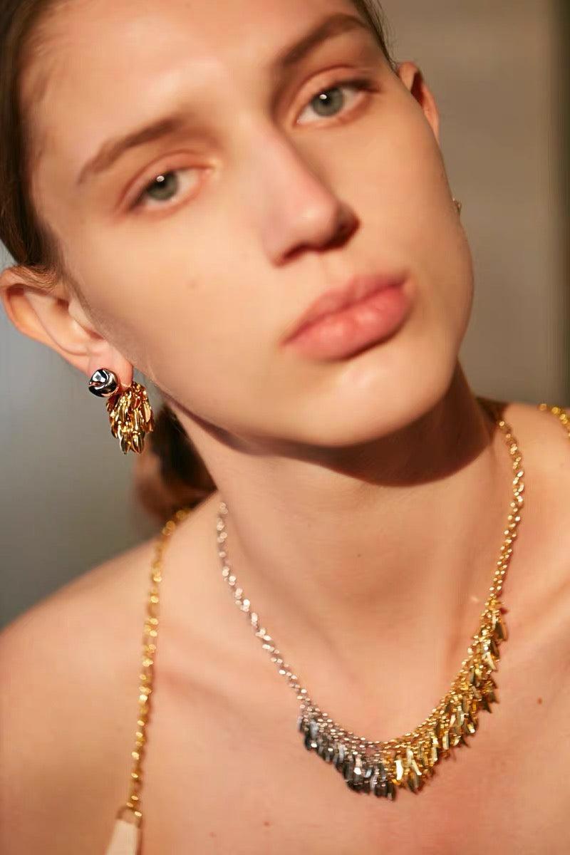 Tassel Leaves Earrings Two Ways to Wear - Uniqvibe