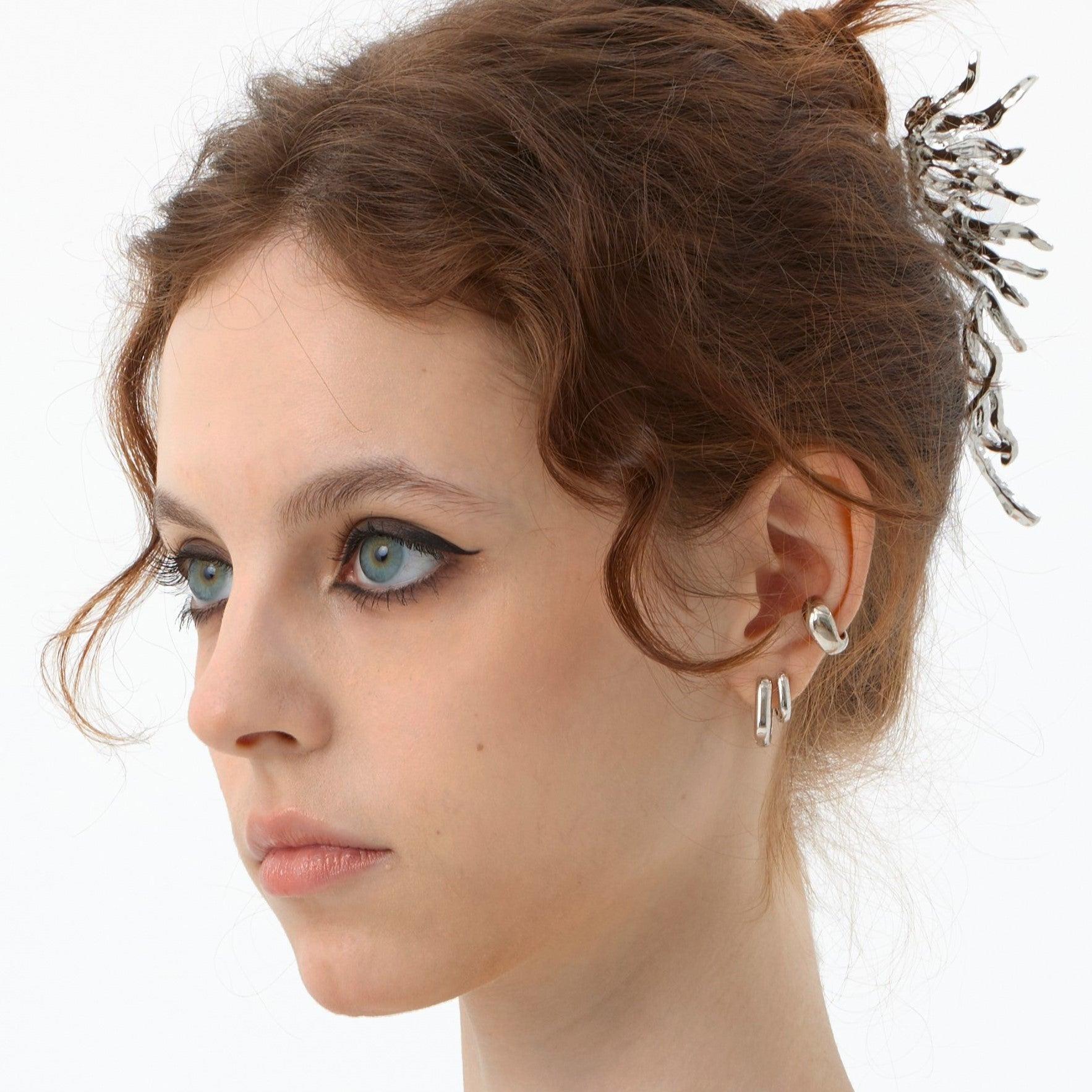 Thick Sterling Silver Ear Clips - Uniqvibe