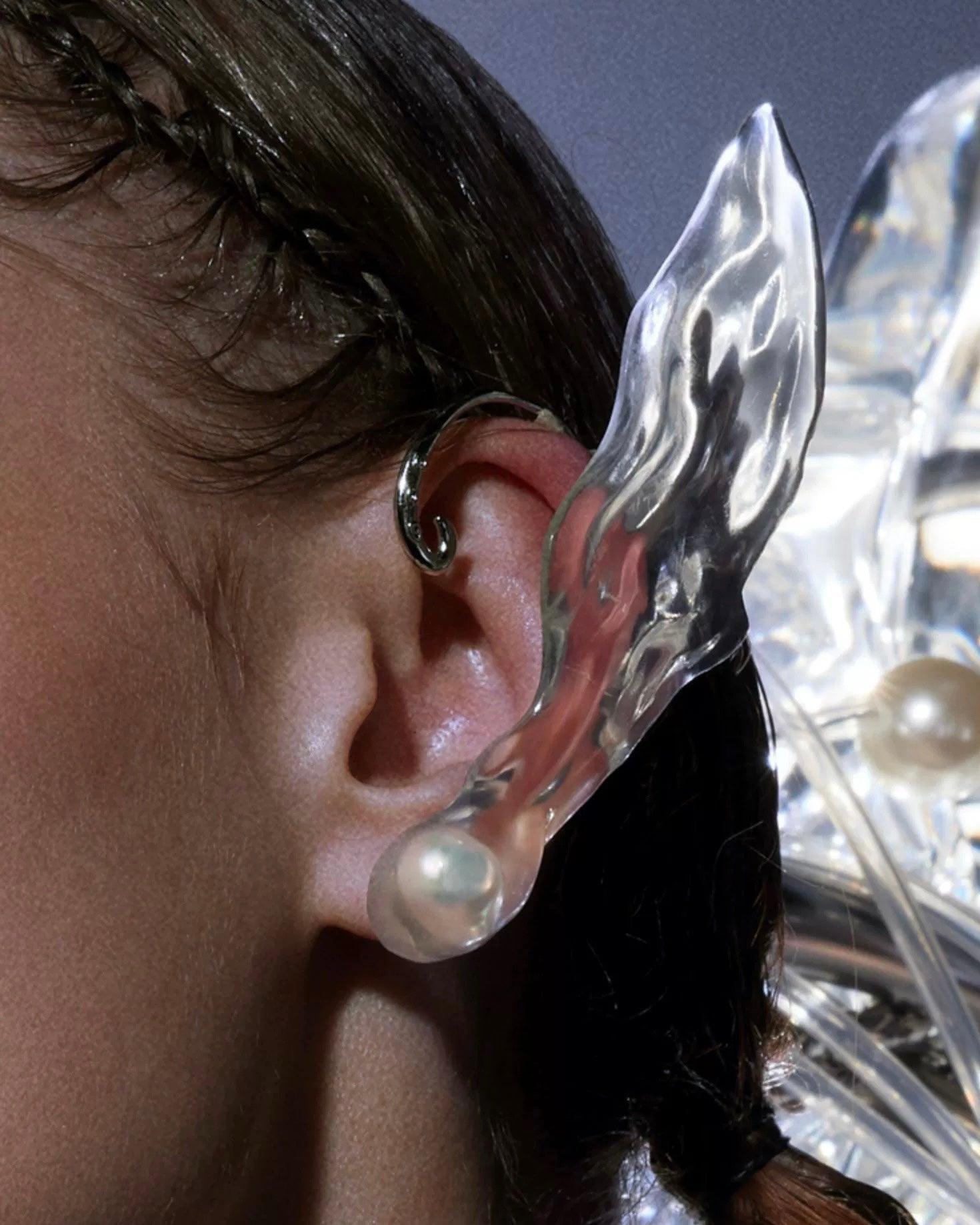 Transparent Fairy Ear Cuff - Uniqvibe