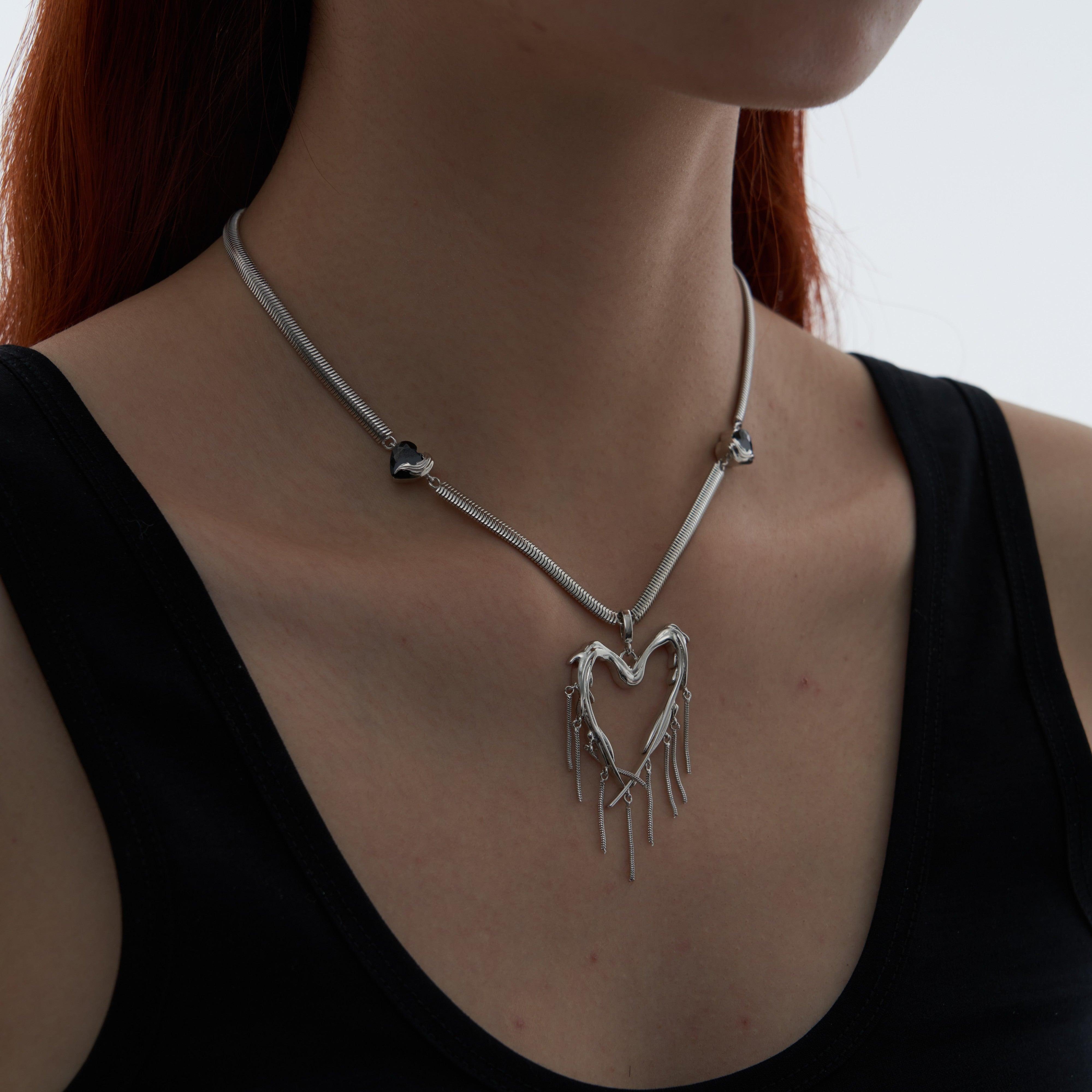 Wing Love Tassel Clavicle Necklace - Uniqvibe