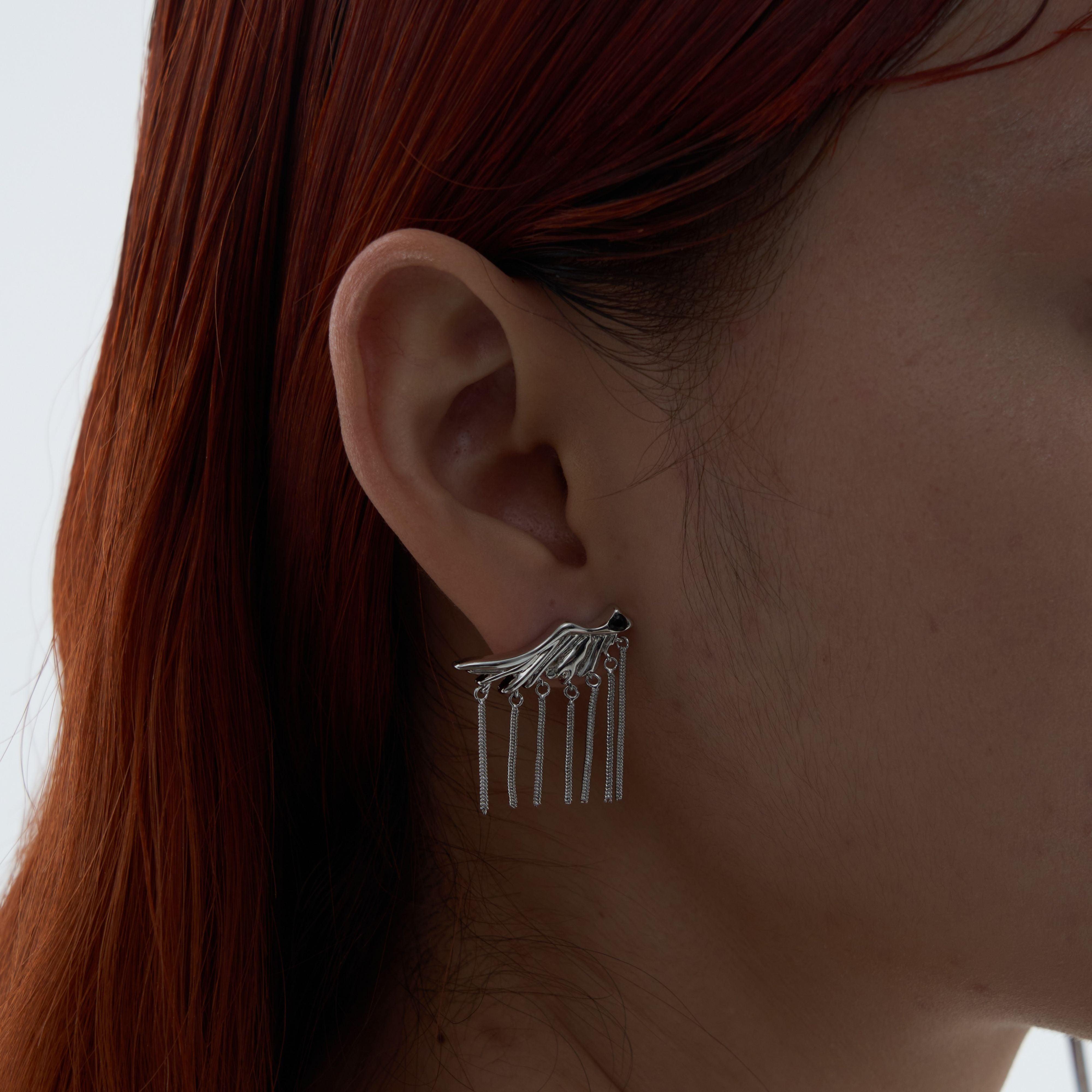 Wing Tassel Earrings - Uniqvibe