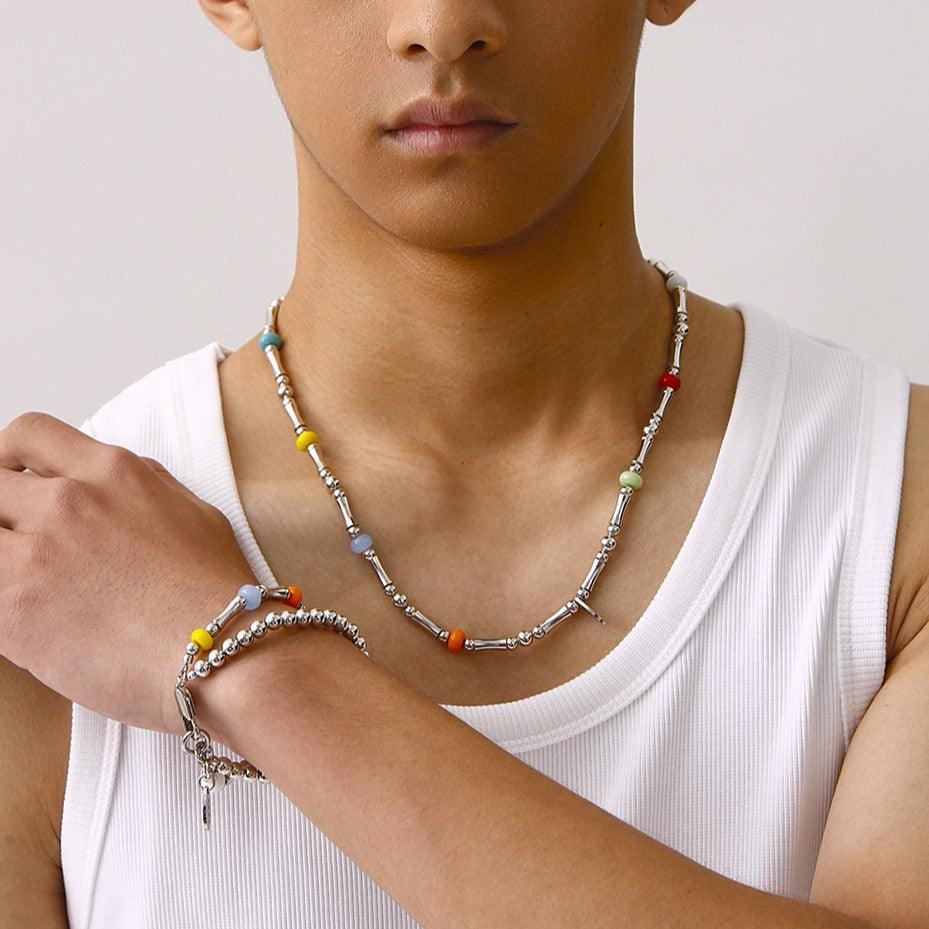 Colored Glaze Necklace - Uniqvibe