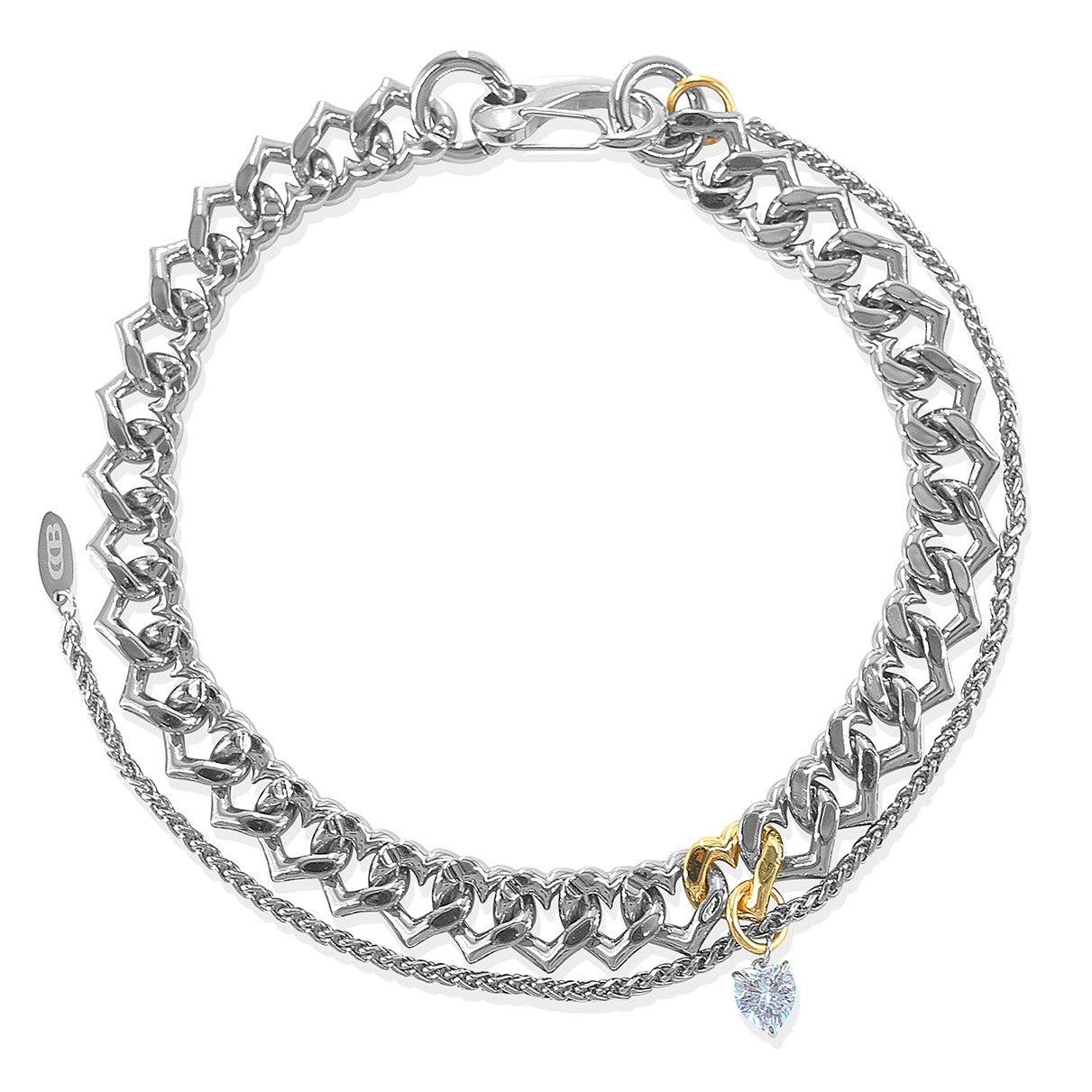 Heart-Shaped Cuban Necklace - Uniqvibe