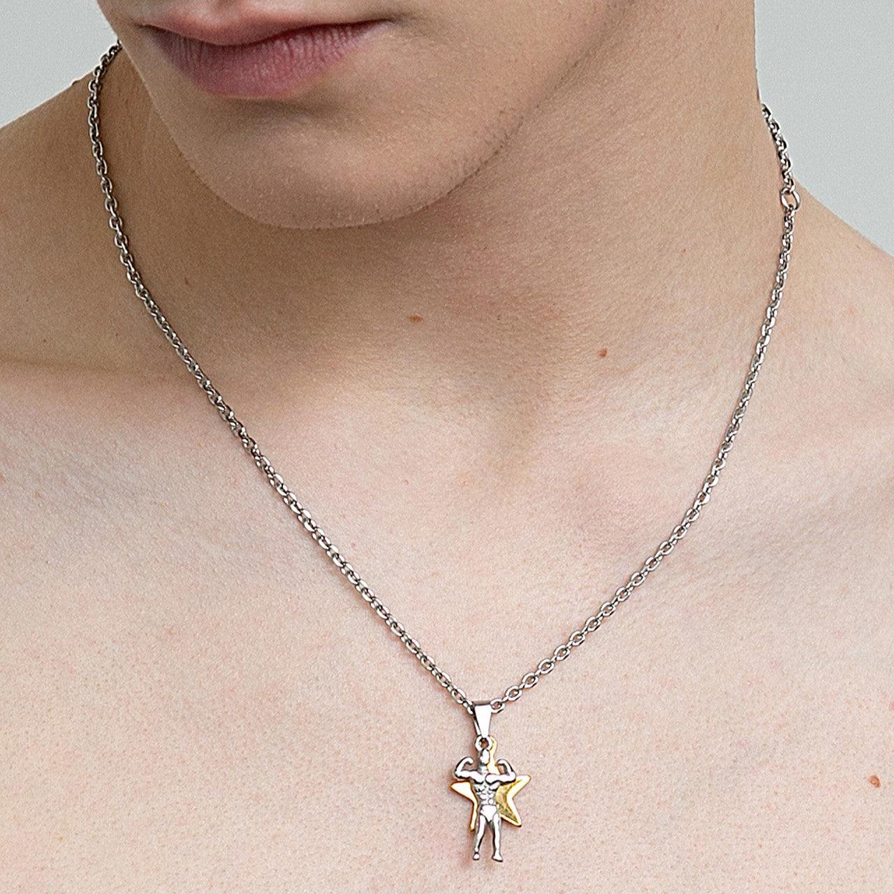 Muscle Men Star Pendant Simple Necklace - Uniqvibe