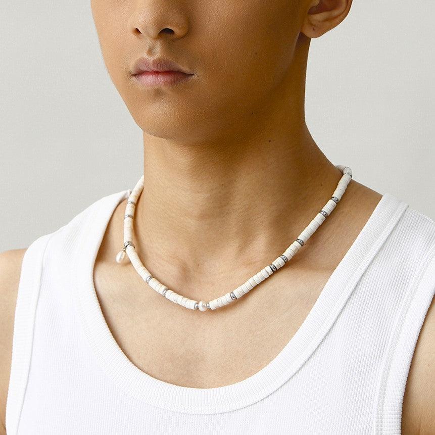 Natural White Turquoise Necklace - Uniqvibe