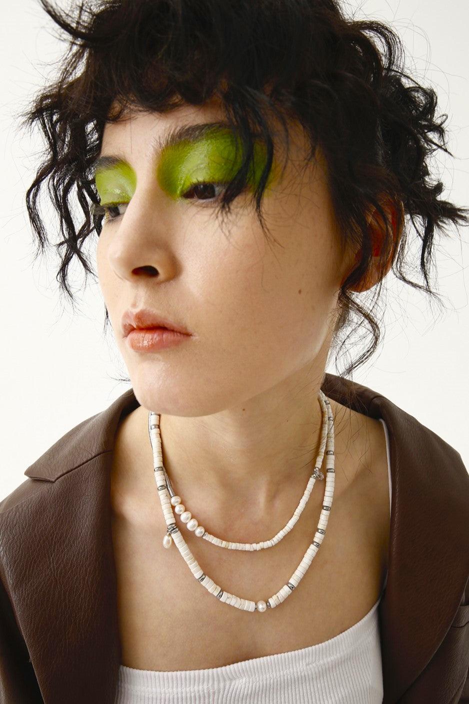 Natural White Turquoise Necklace - Uniqvibe