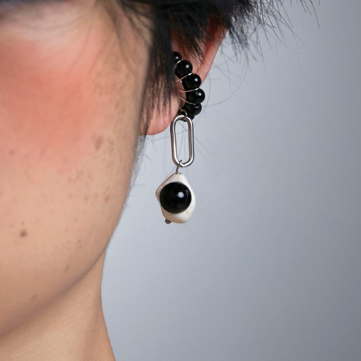 Skeleton Pearl Ear Cuffs - Uniqvibe